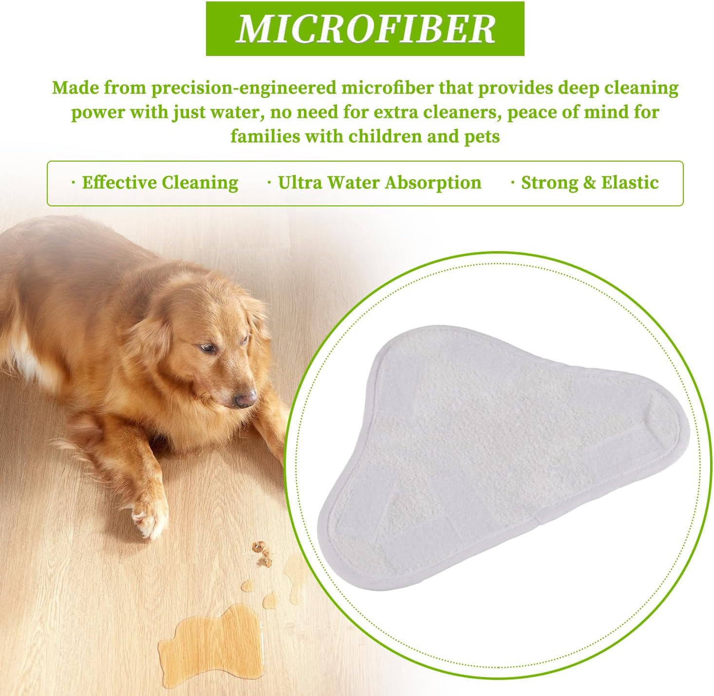 EPLZON Reusable Microfiber Steam Mop Pad 10pcs Pack