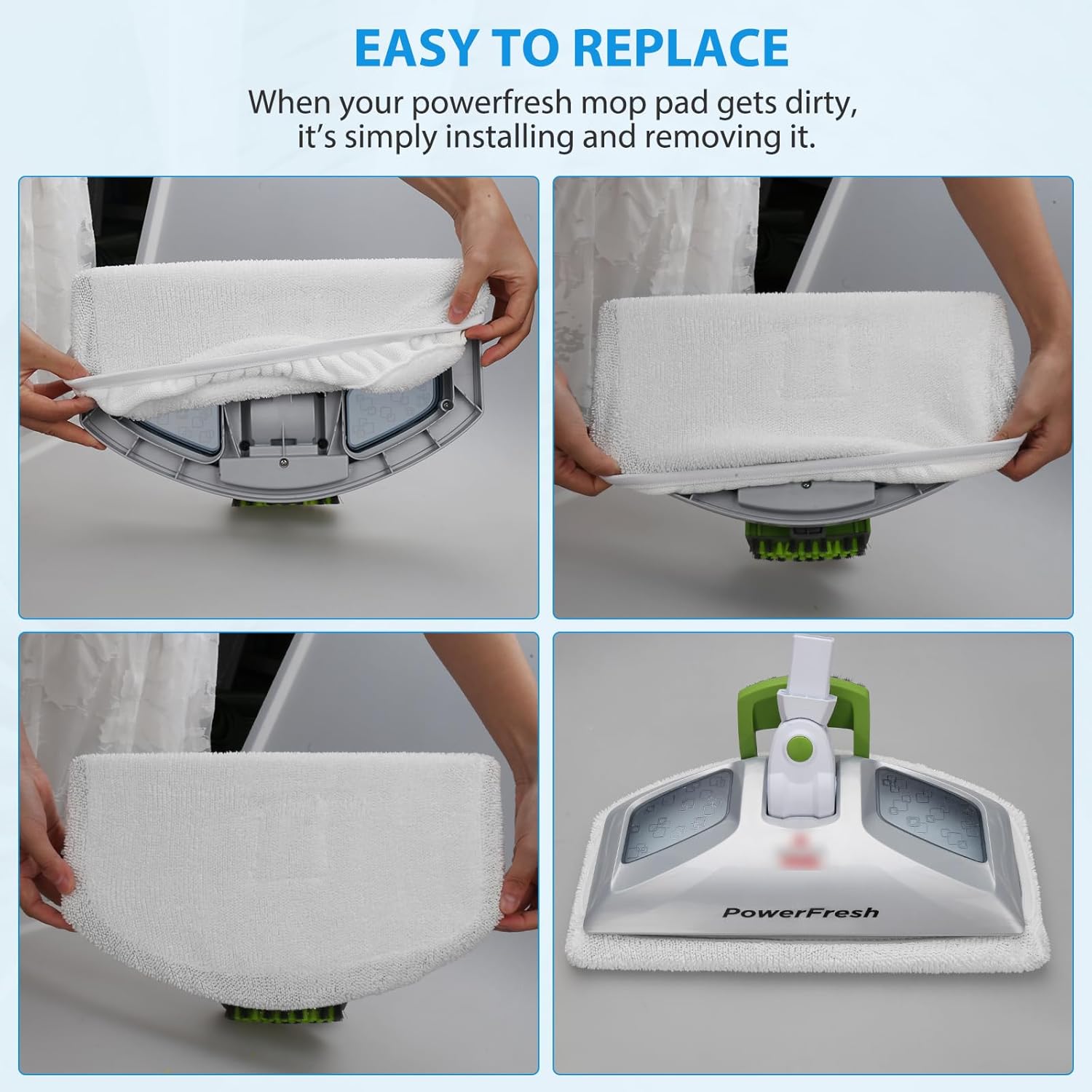 Extolife 6 Pack Steam Mop Replacement Pads for Bissell Powerfresh