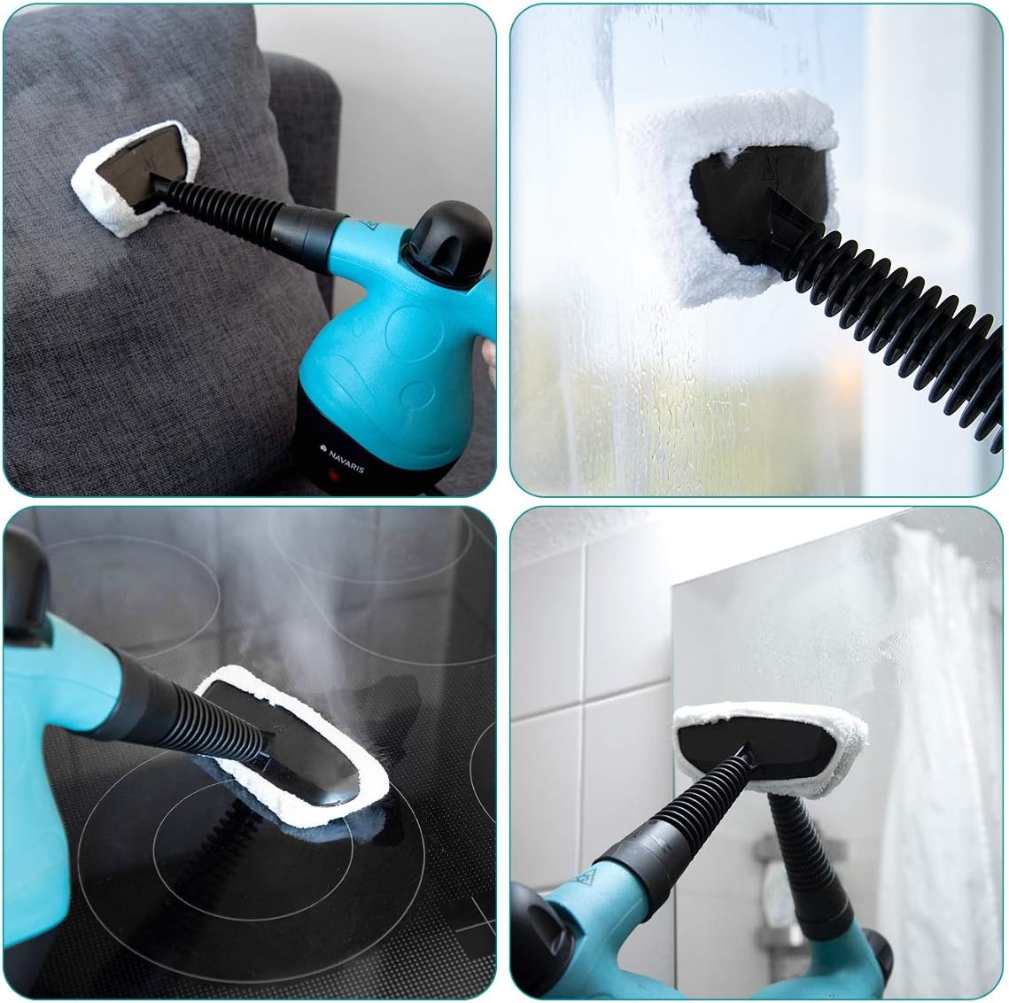 Navaris Microfiber Pads - 10 Pack for Steam Cleaner 49454