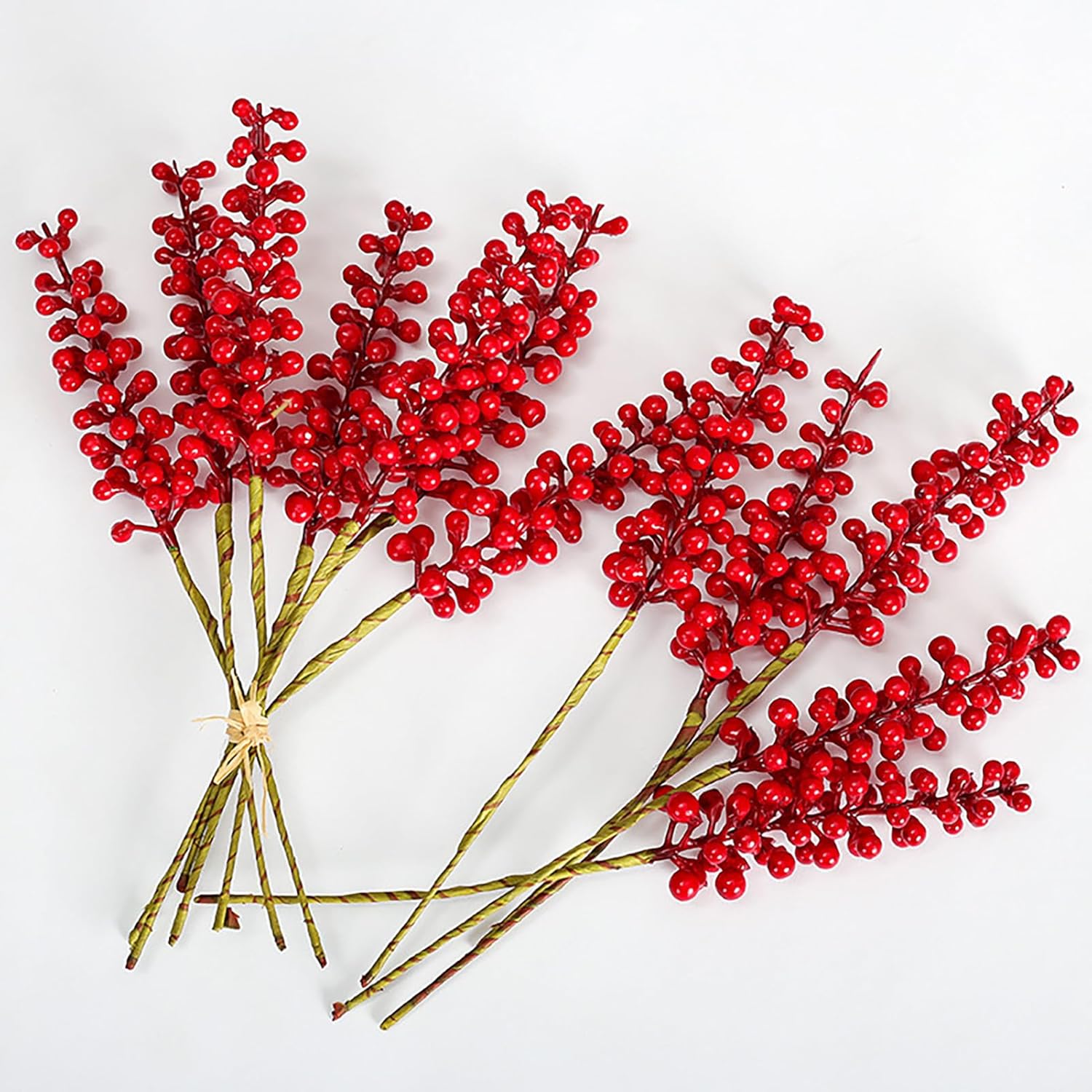 Marooma Simulated Berry Branches 12 Pcs Artificial Decor