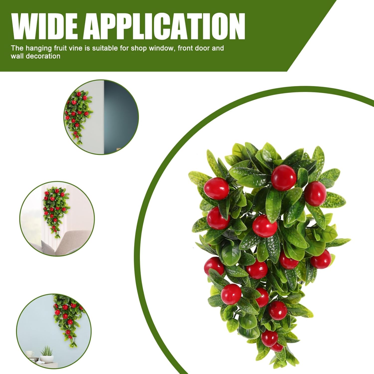 EXCEART Artificial Fruit Vine Hanging Decor