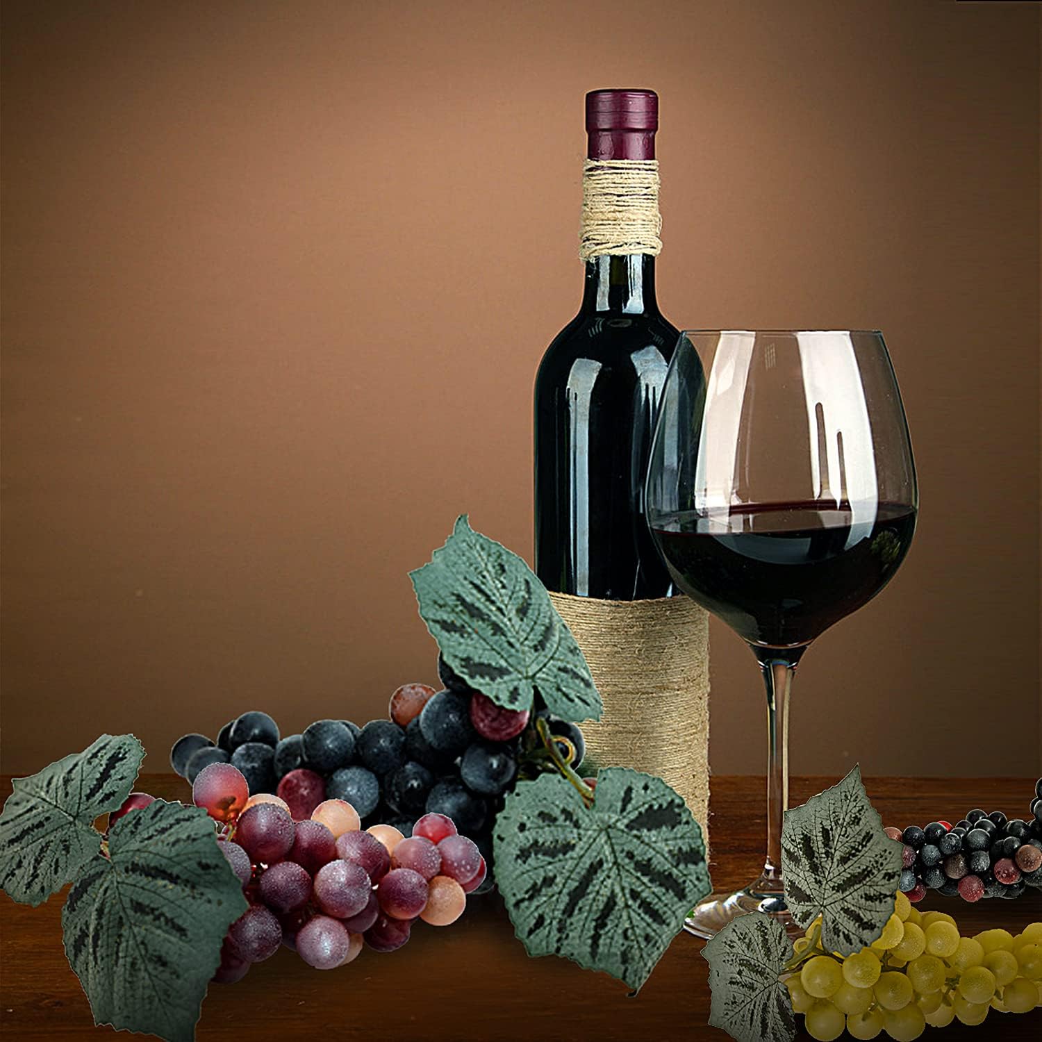 3 Bunches Realistic Fake Grapes for Decoration