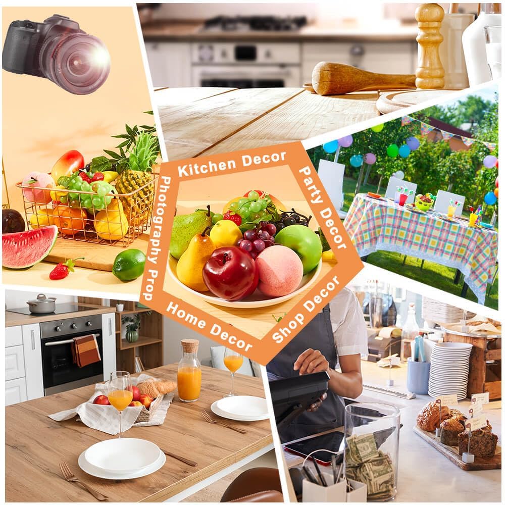 Vensovo 20PCS Artificial Fruit Decorations for Home Kitchen