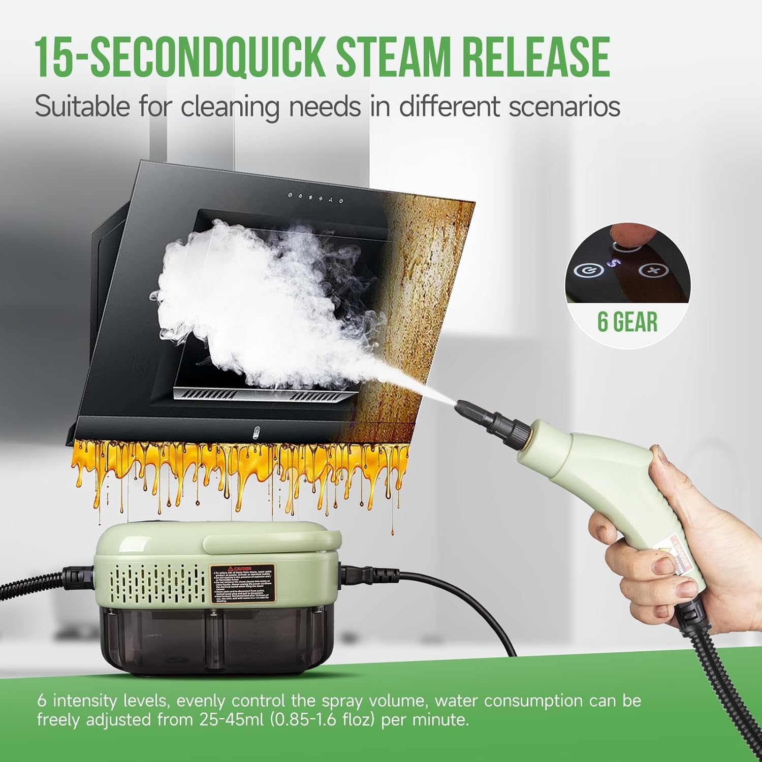 Samilore Handheld Steam Cleaner HD-1701 Plus 1600W Power
