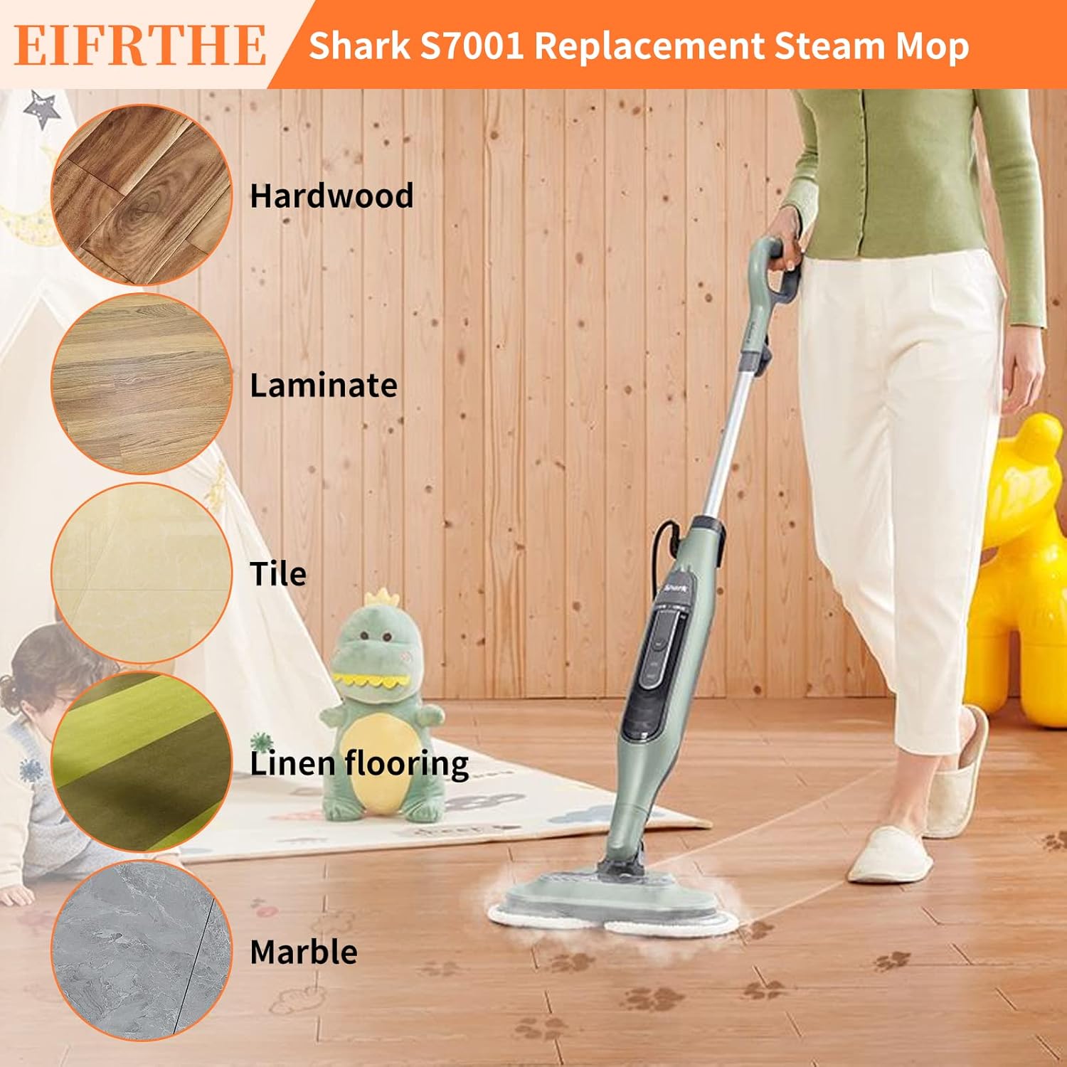 Eifrthe Shark S7000 Replacement Steam Mop 10 Pack