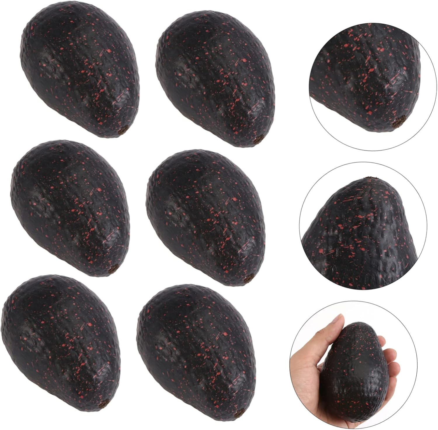PRETYZOOM 6pcs Realistic Fake Avocados Artificial Fruit Decor