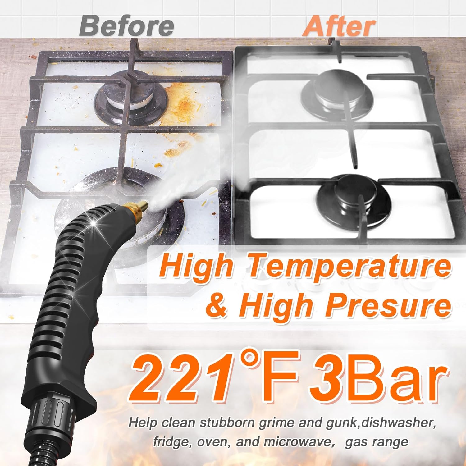 2500W Handheld Steam Cleaner for Deep Cleaning