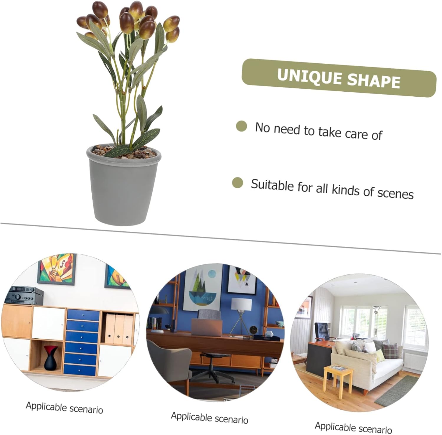 Artificial Fruit Bonsai Potted Plant Tabletop Decor