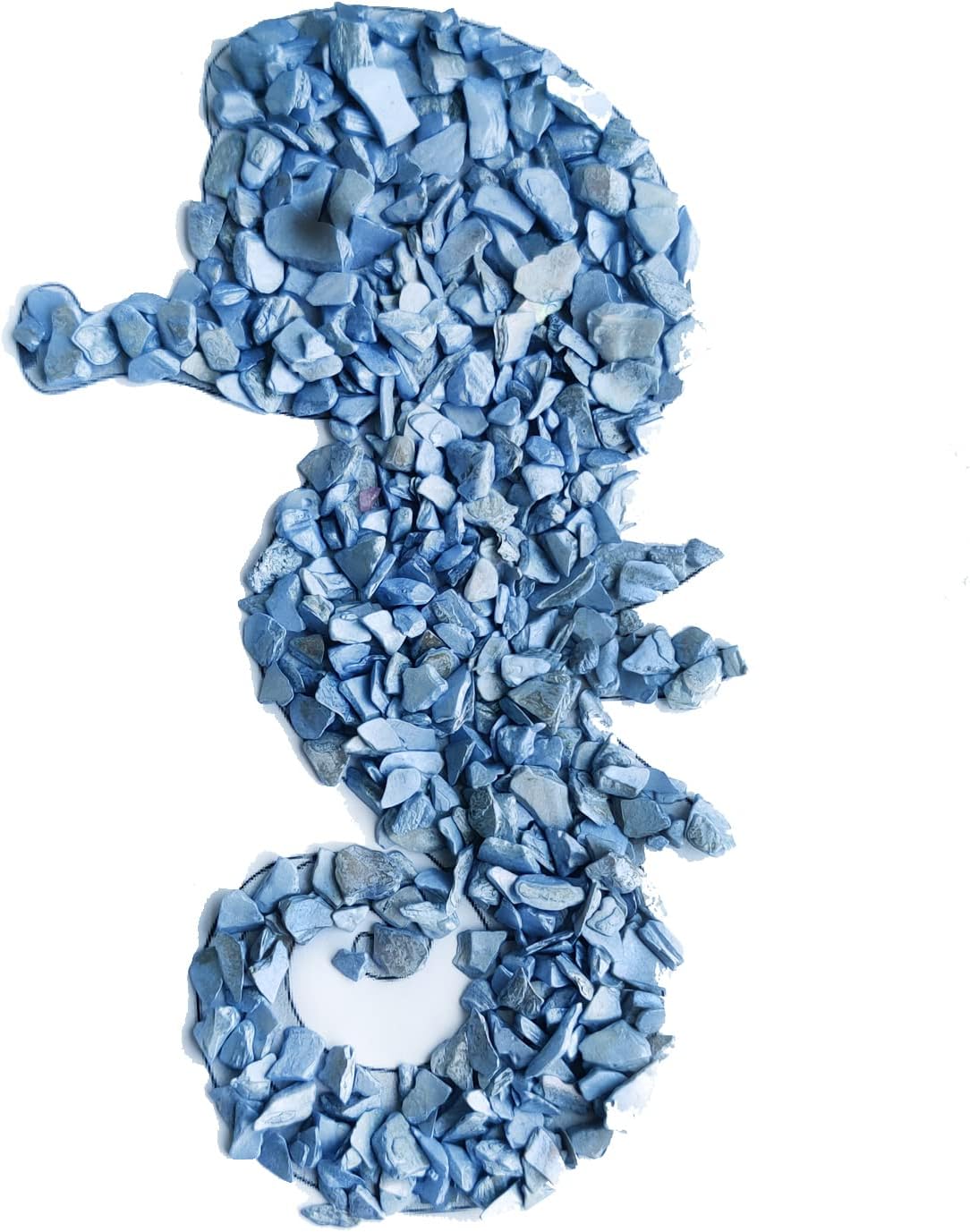 HappyFiller 23 Oz Crushed Shells Vase Filler Blue
