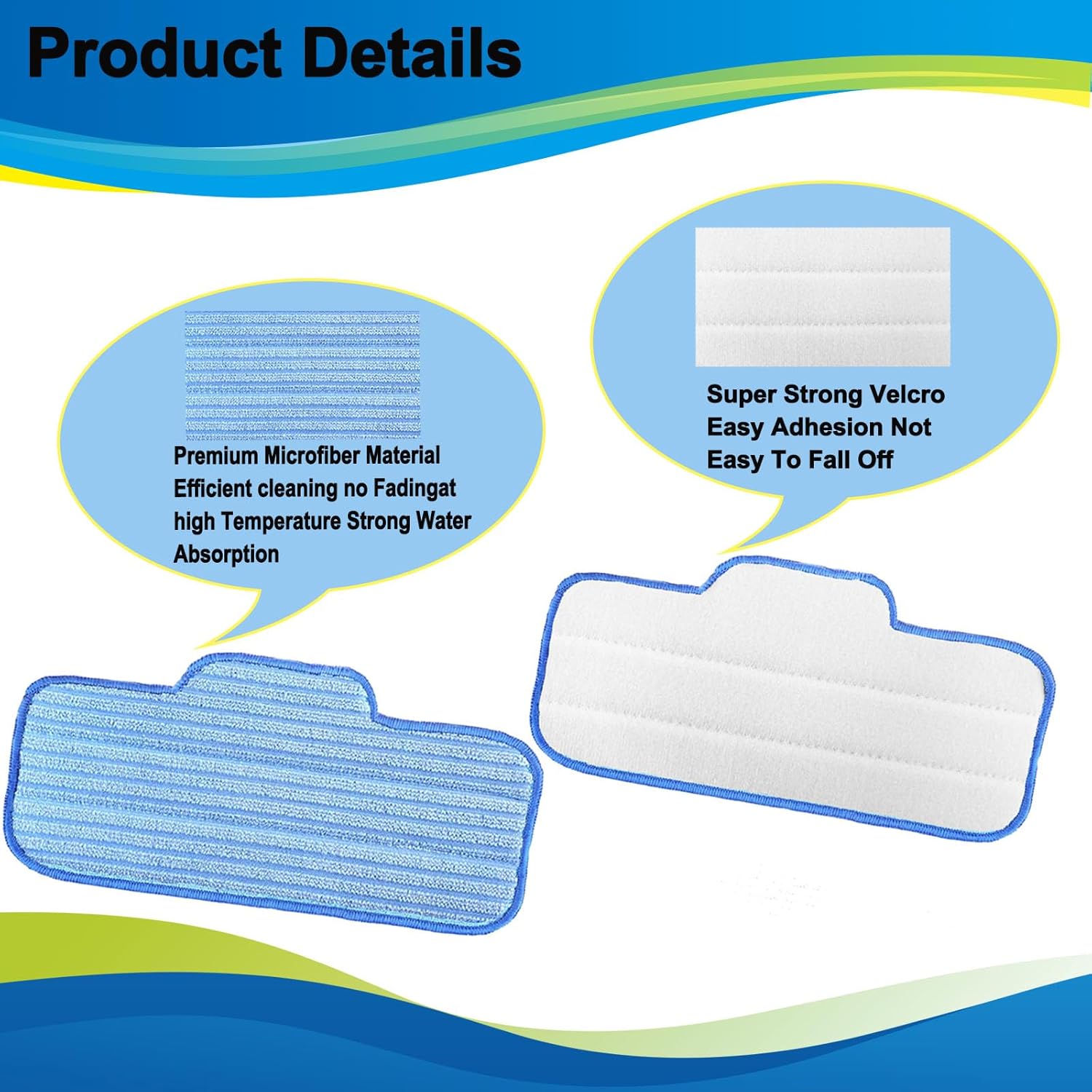 10 Pack Replacement Steam Mop Pads for Dupray Neat Steam Cleaner
