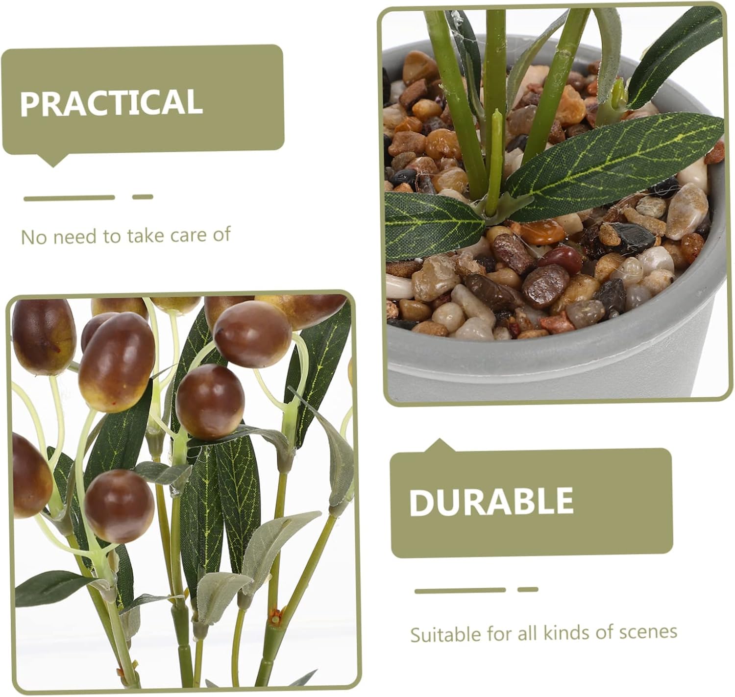 Lifelike Artificial Fruit Bonsai Plant Decor
