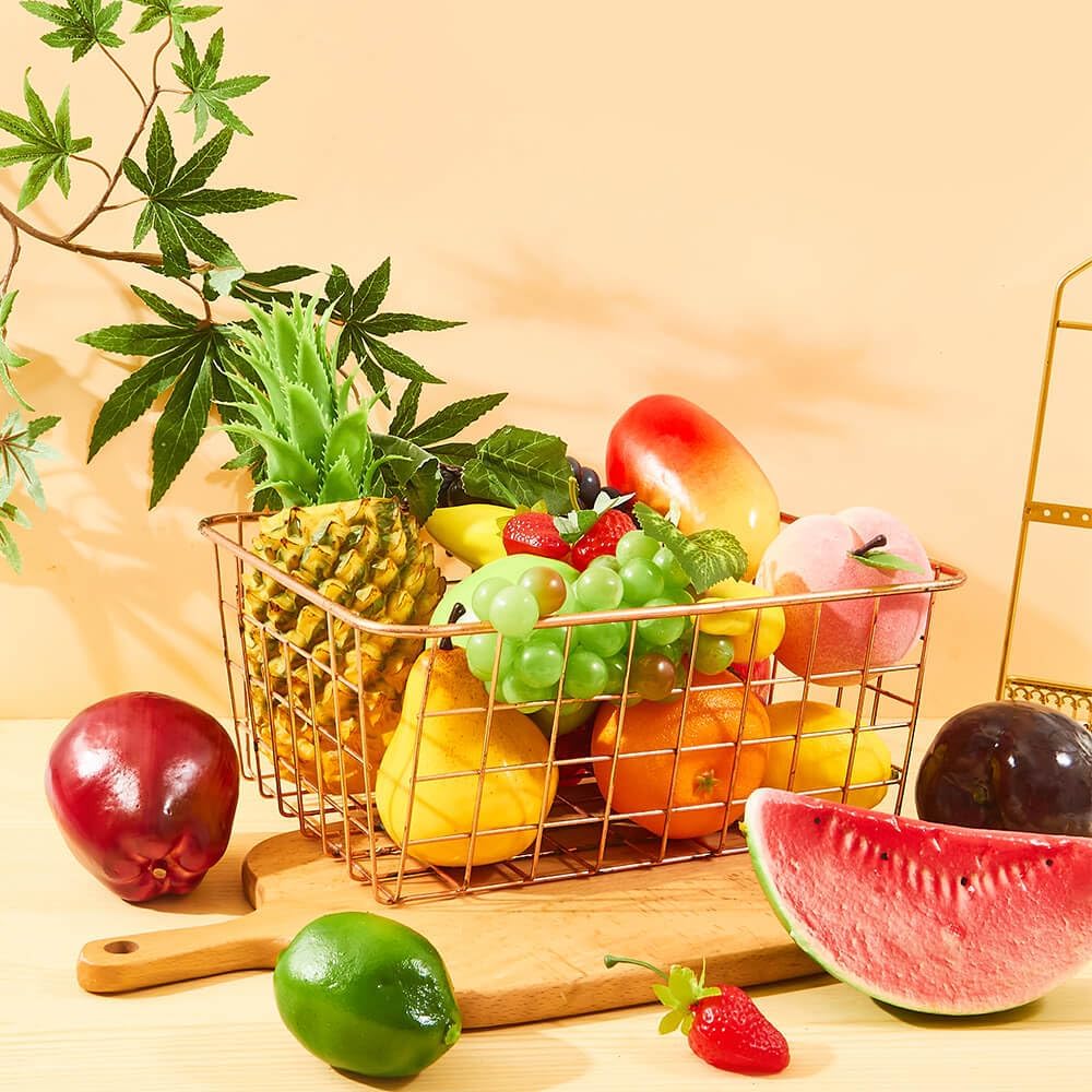 Vensovo 20PCS Artificial Fruit Decorations for Home Kitchen