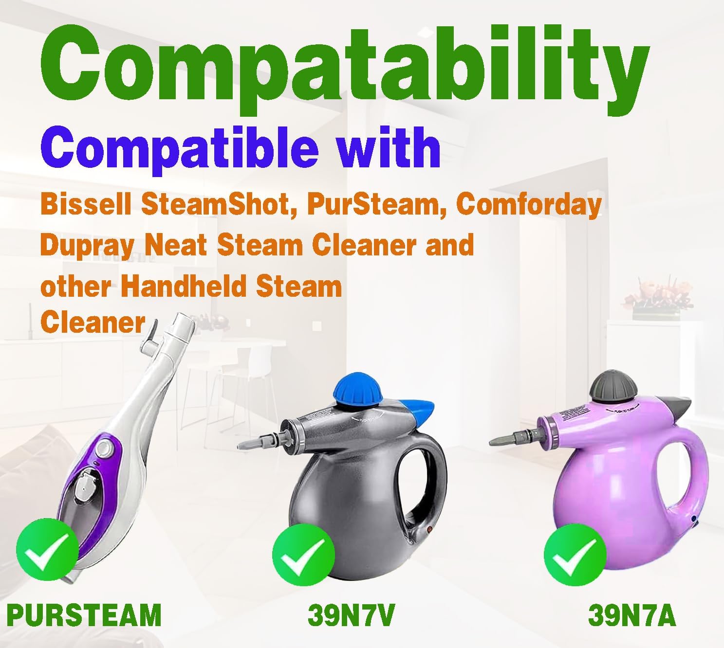 10 Pack Steam Mop Replacement Pads - Universal Reusable Washable for Steam Cleaners