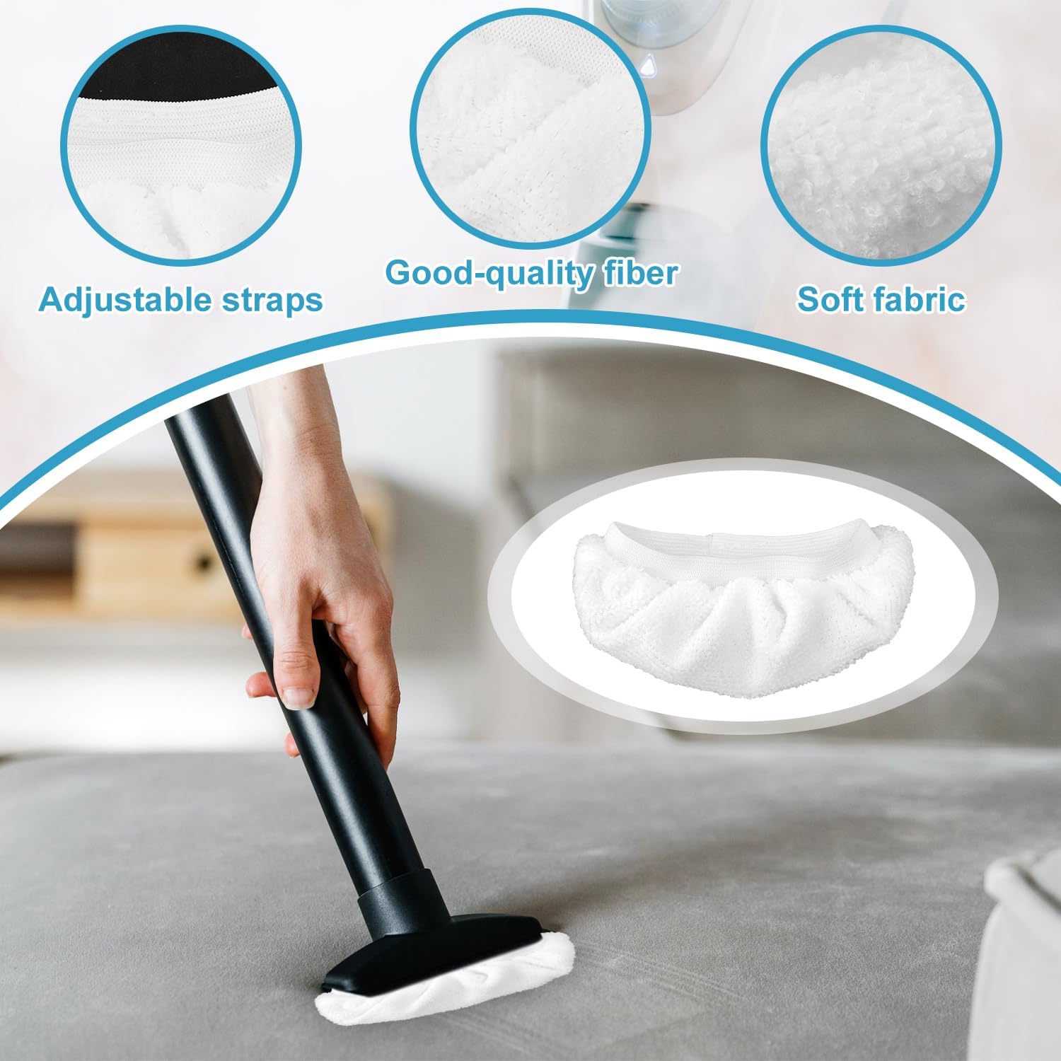 20pcs Steam Mop Pads for Bissell Dupray PurSteam Comforday