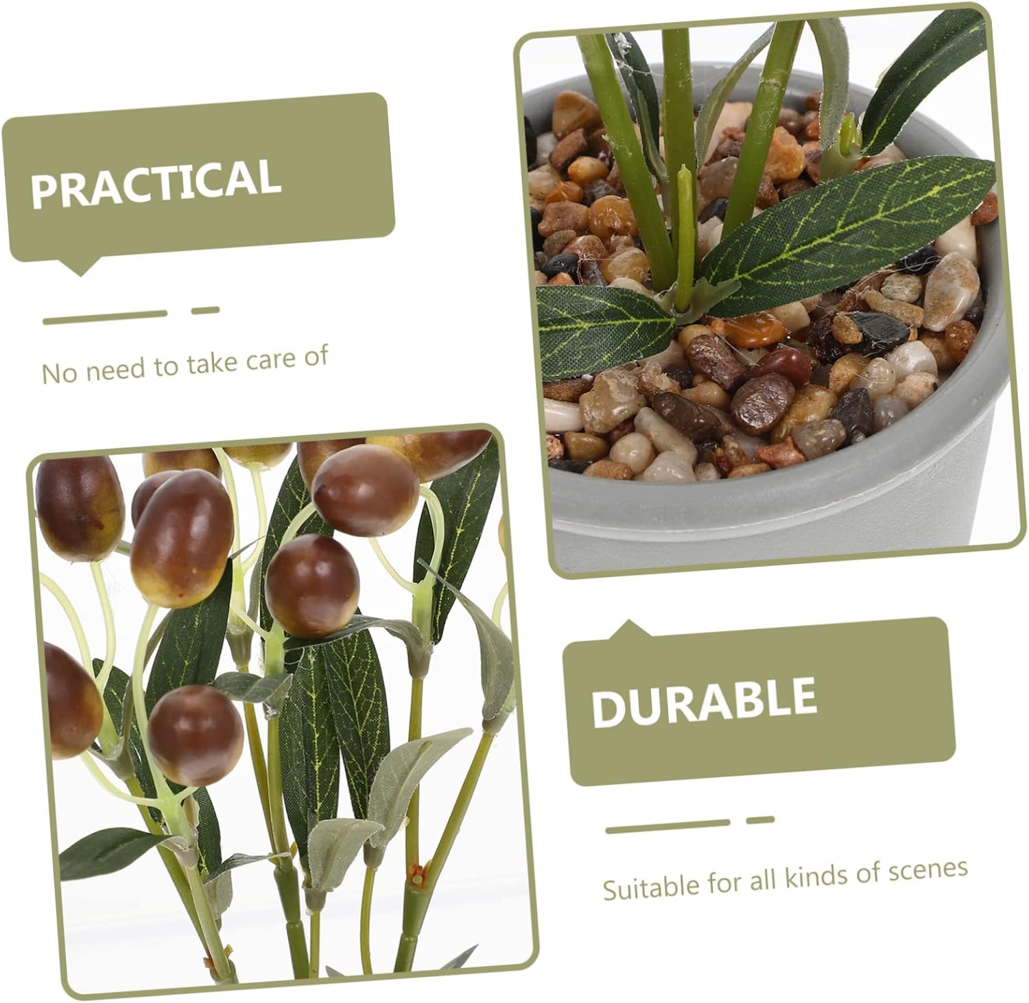 Cabilock Realistic Artificial Fruit Bonsai Decor