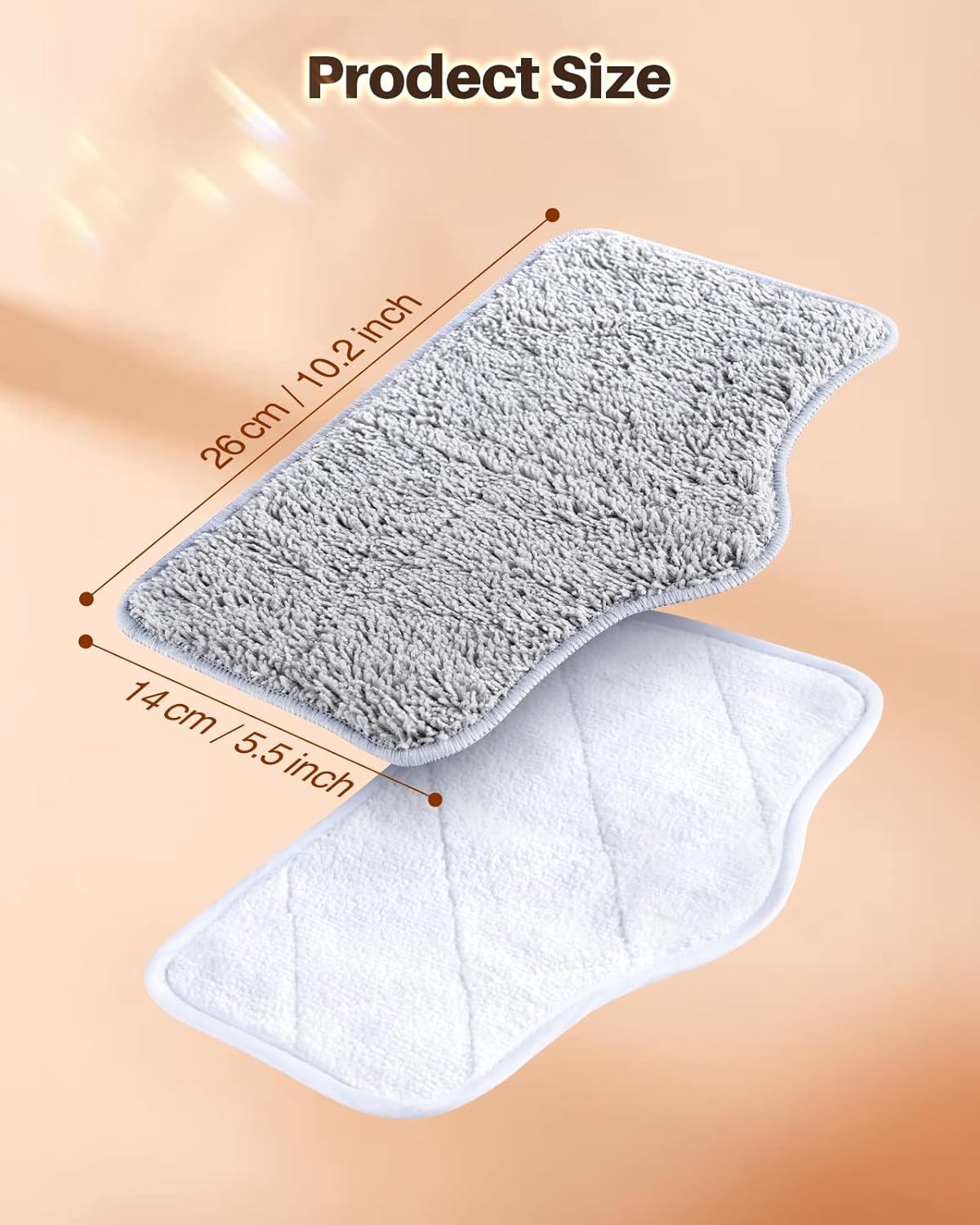 ScrubWiz 6 Pack Steam Mop Replacement Pads