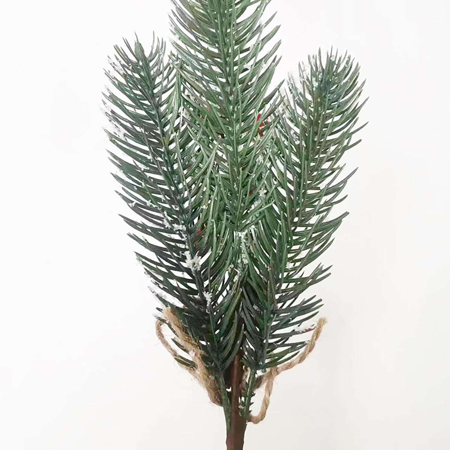 Artificial Pine Branches with Red Berries 35cm Christmas Decor
