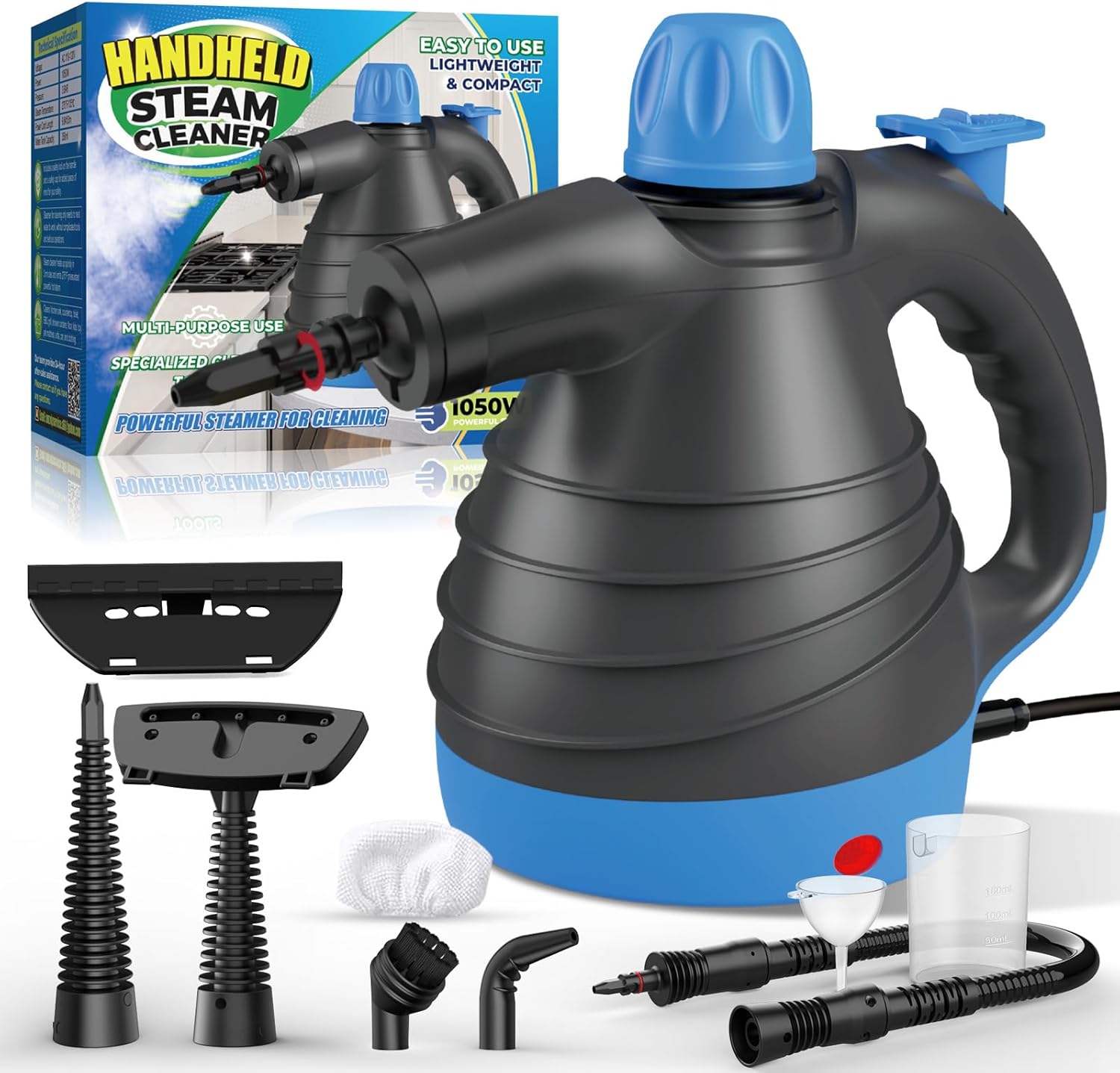 MiKoSoRu Handheld Steam Cleaner with 9pcs Accessories