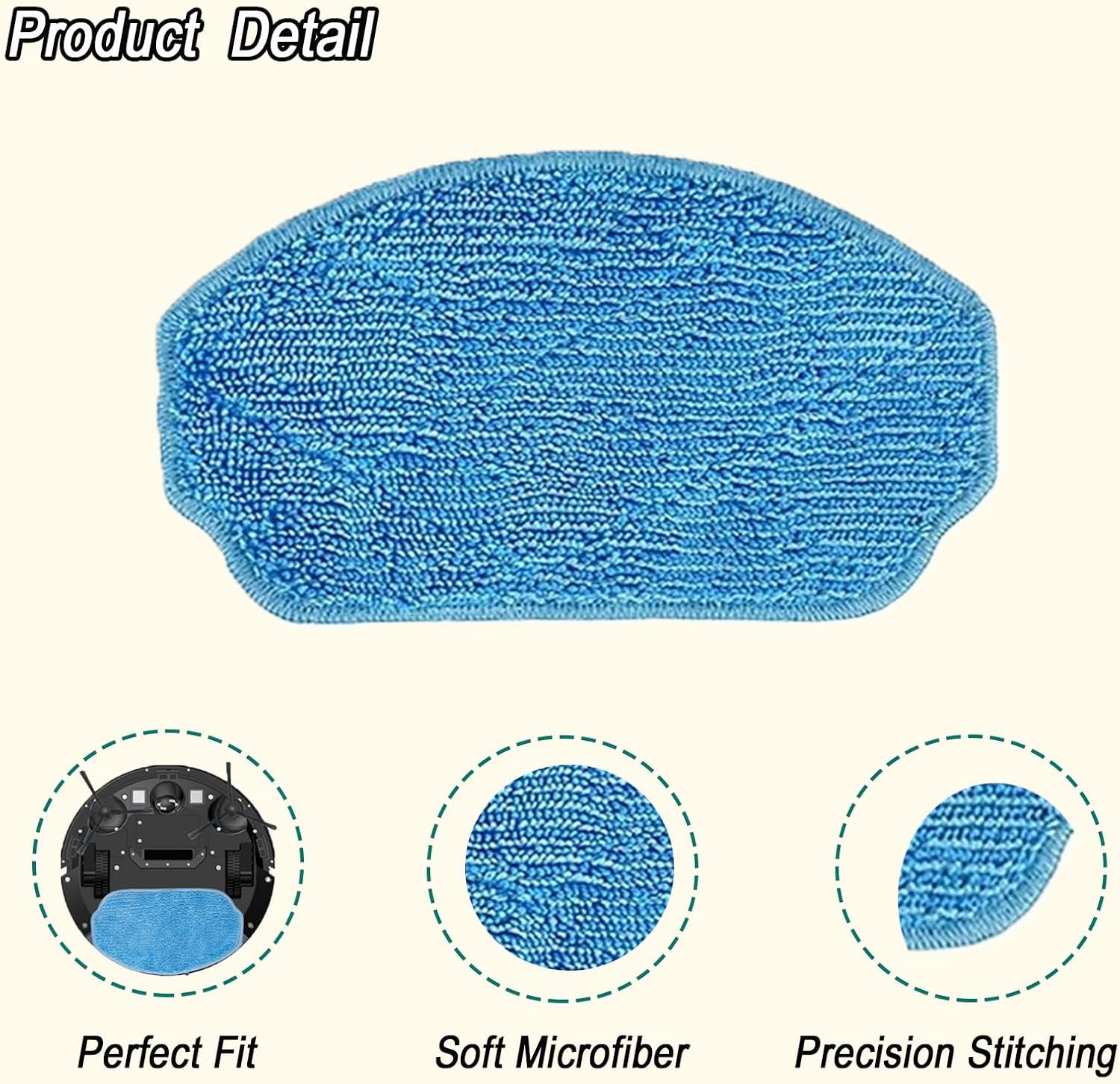 Reusable Microfiber Mop Pads for MAMNV BR150 BR151