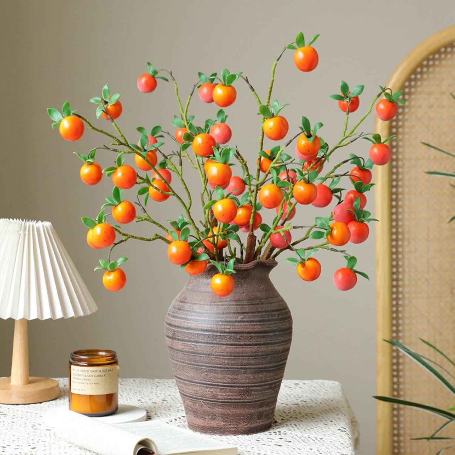 2pcs Artificial Fruit Branches for Home Decor DIY Centerpieces