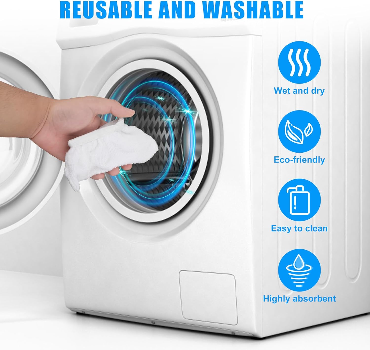BOXOB 8pcs Steam Mop Pads for Bissell PurSteam Handheld Cleaner