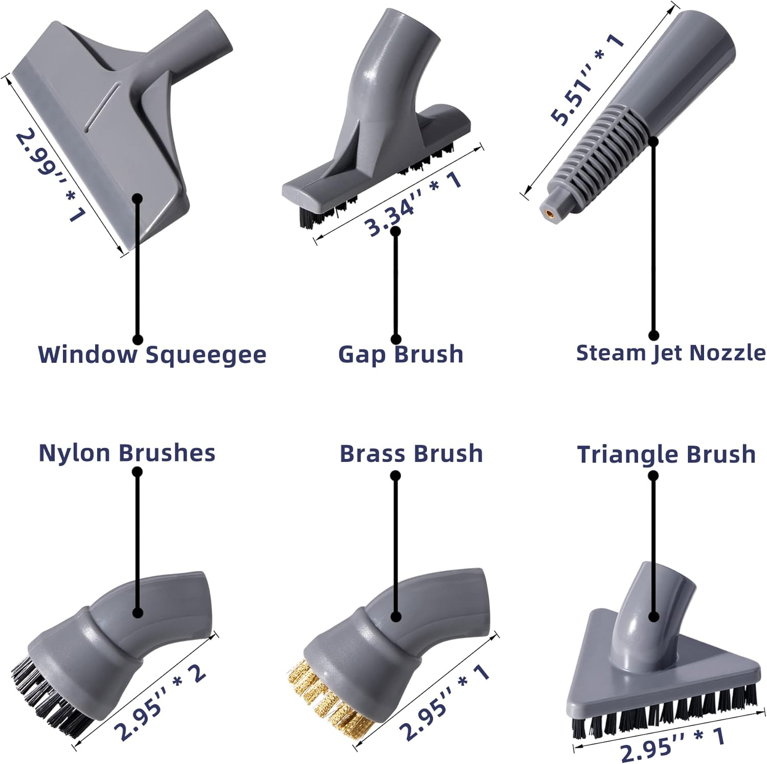 Newbealer 7 Piece Steam Mop Replacement Accessories Set NV602