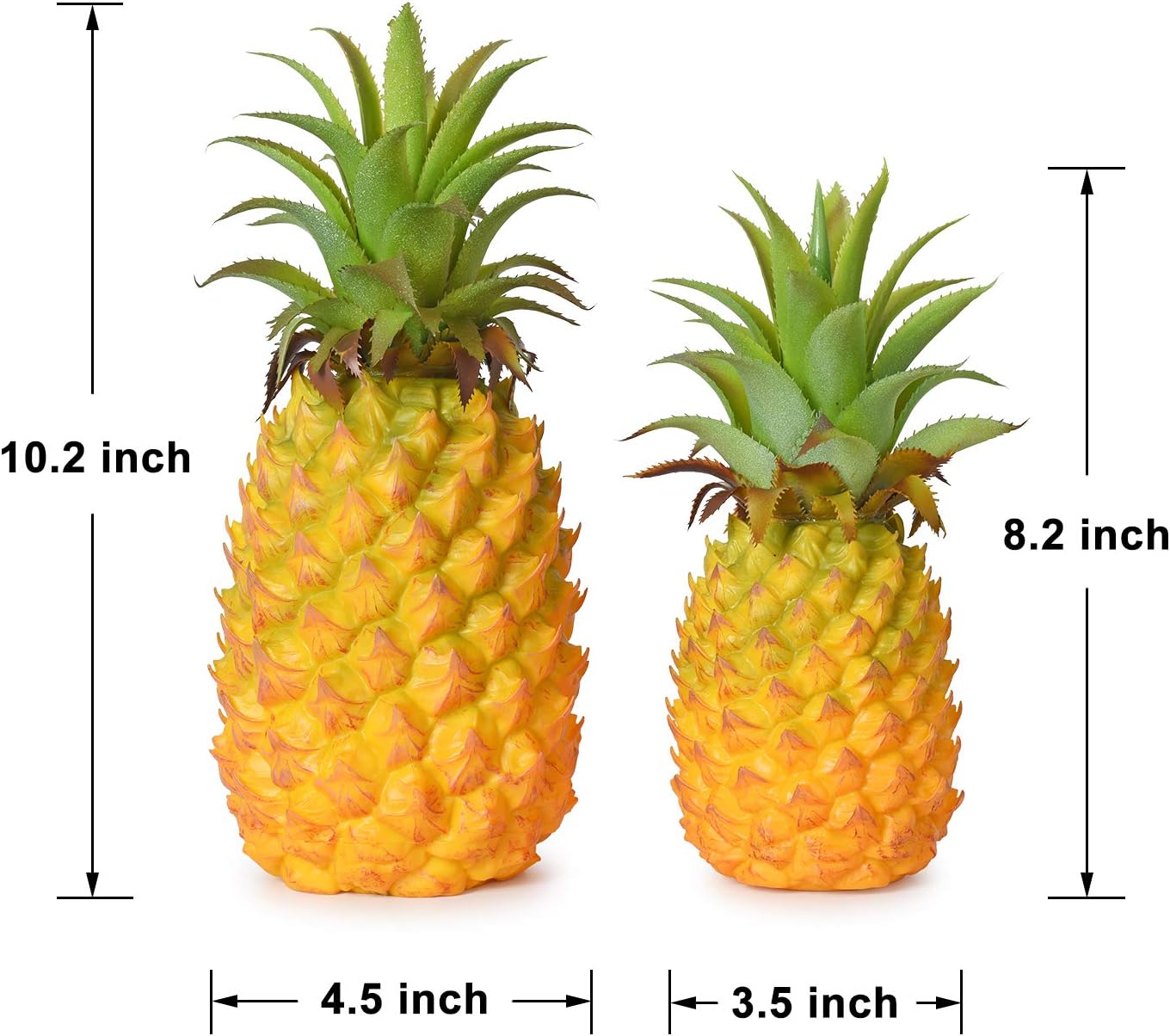 Lvydec 2 Pack Realistic Artificial Pineapple