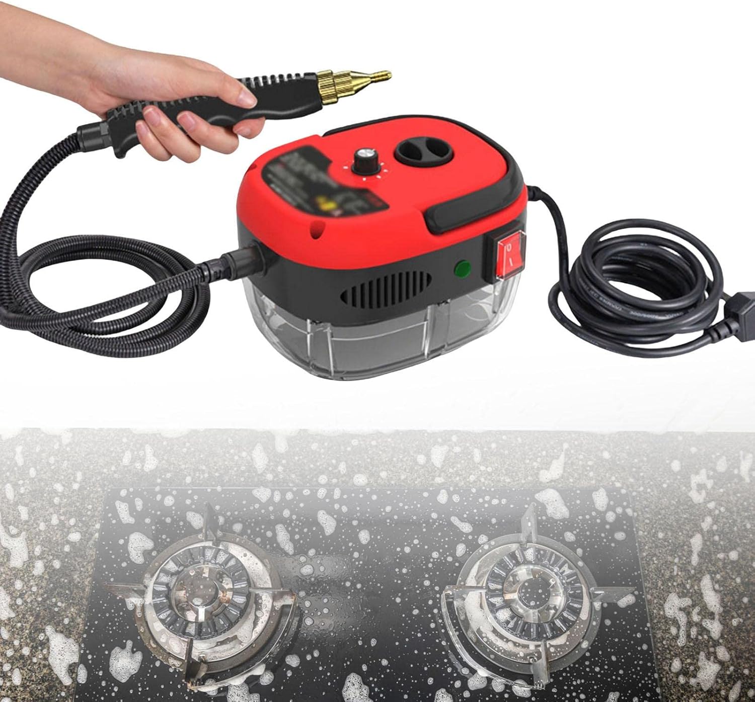 High Temperature Steam Cleaner with 6 Speed and Brush Heads