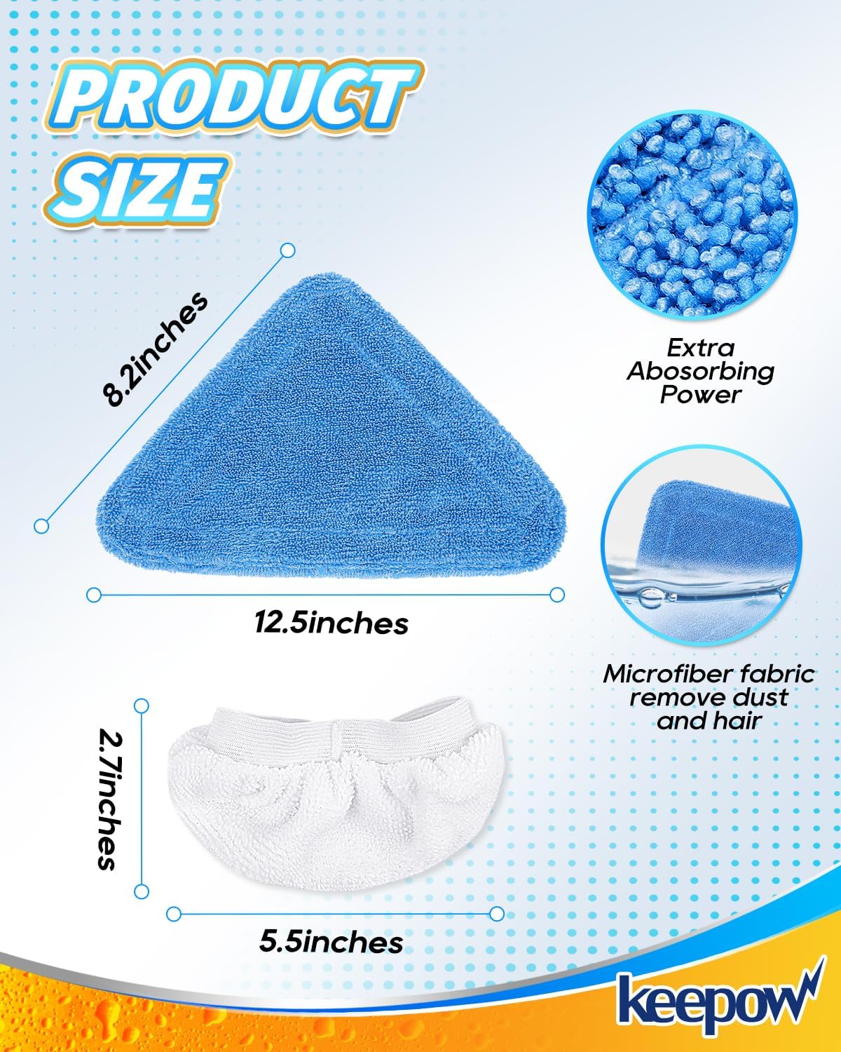 Keepow Steam Mop Pads for Wagner 905e 915e 925e