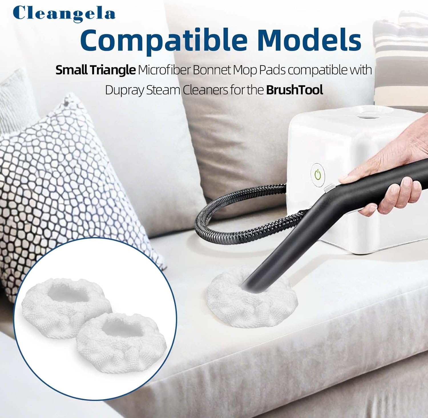 12 Pack Steam Cleaning Pads for Dupray Steam Cleaners
