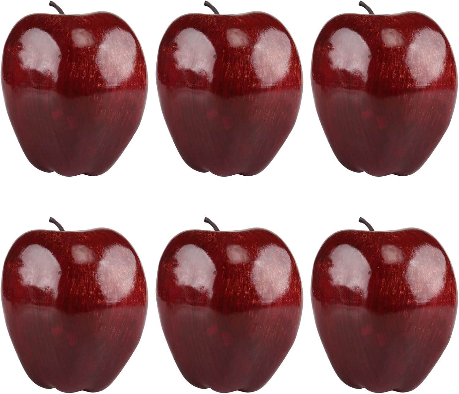 Kesoto 6pcs Artificial Red Apples Decor
