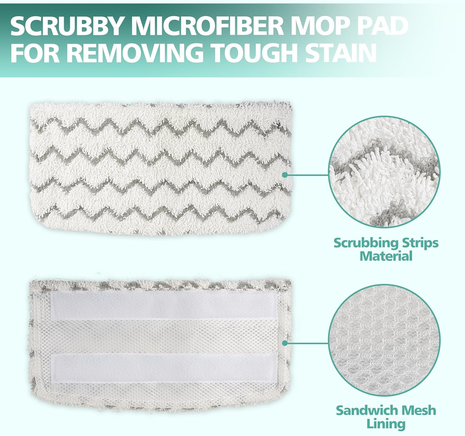 4PCS Shark Steam Mop Replacement Pads for S1000 S1001C S2001