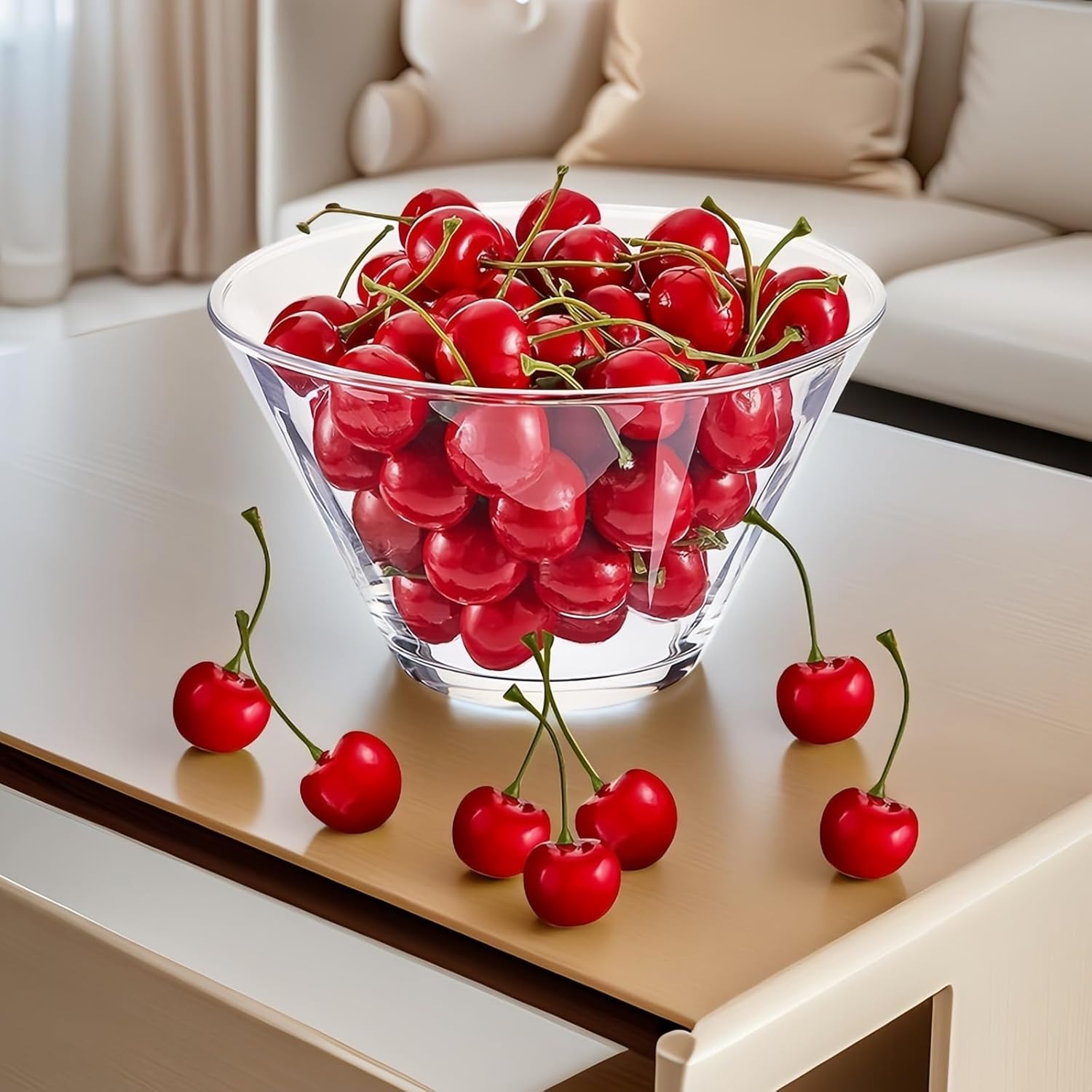 20PCS Realistic Artificial Cherries for Decor