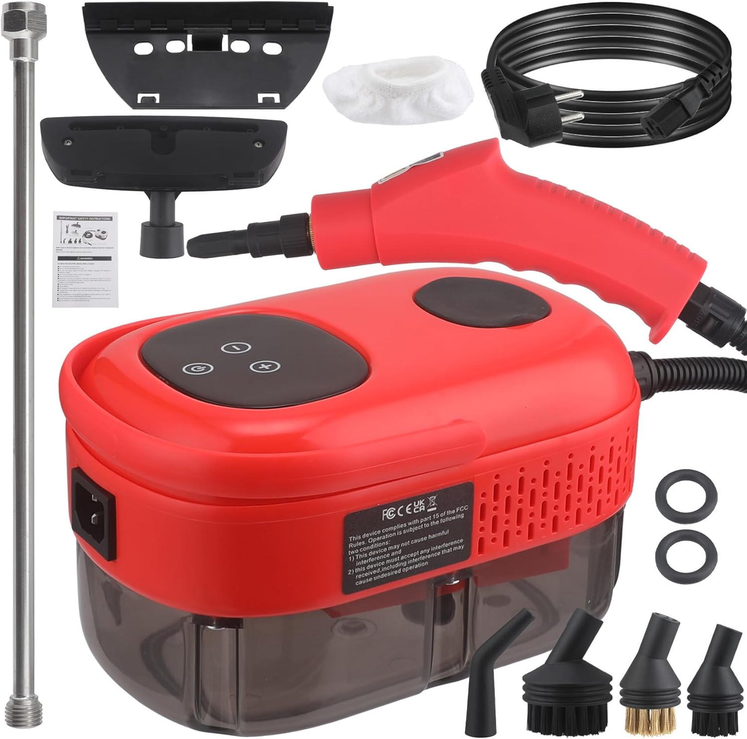 Handheld Steam Cleaner 2500W 1100ml Tank 6-Gear Adjustable