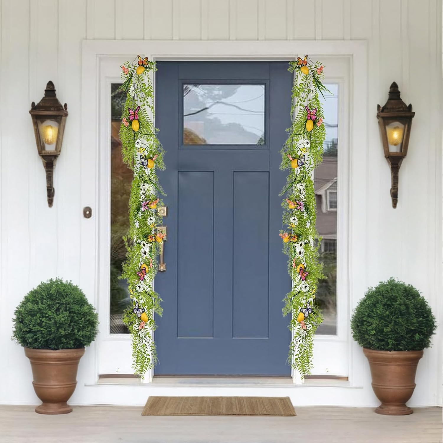 Artificial Lemon Garland 200cm Front Door Decor