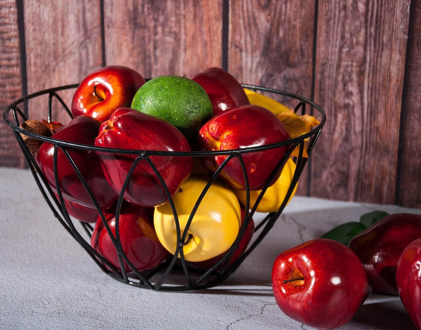 Toopify 16PCS Artificial Red Apples for Home Kitchen Decoration