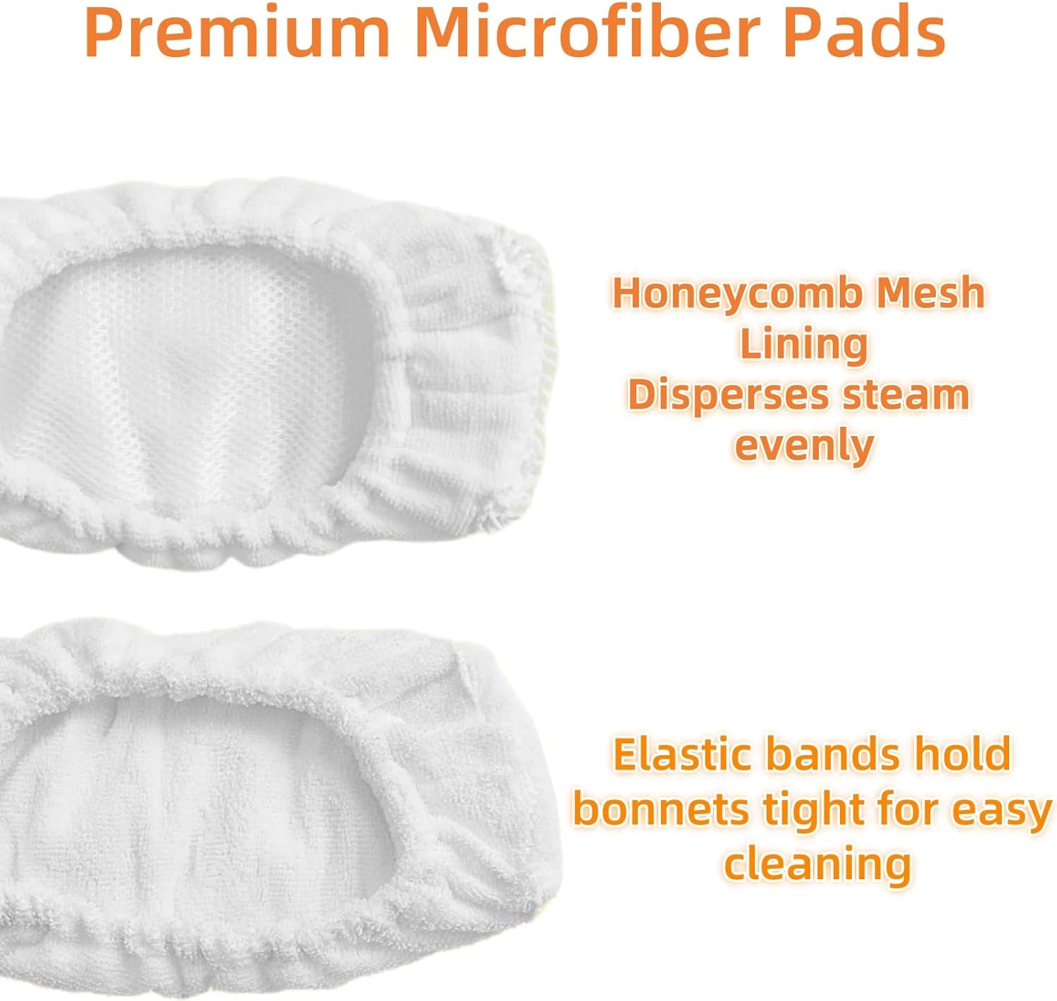 Reusable Mop Pads Replacement for Oreck Steamer Mop 2 Pack
