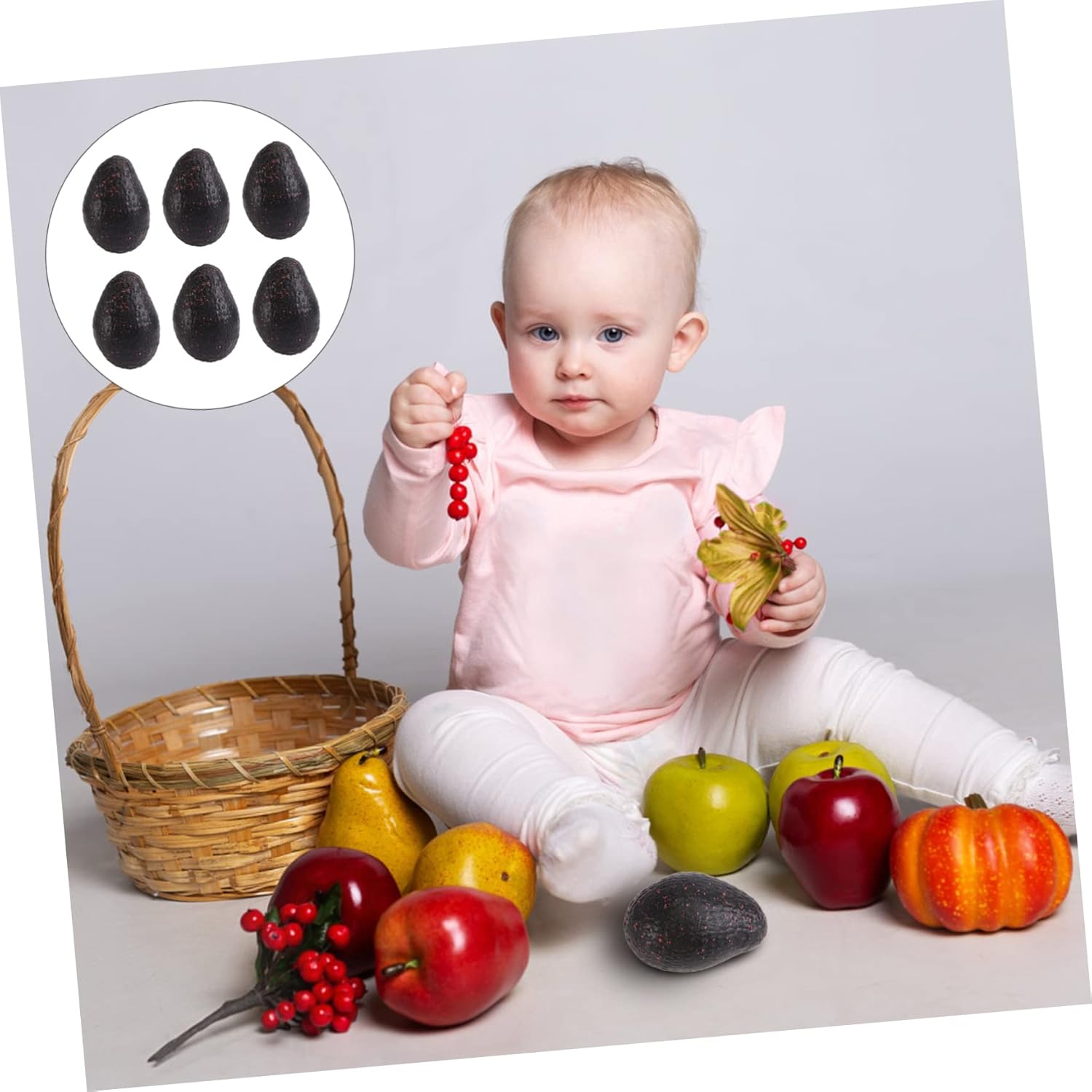 MAGICLULU 6Pcs Realistic Artificial Avocado Decor