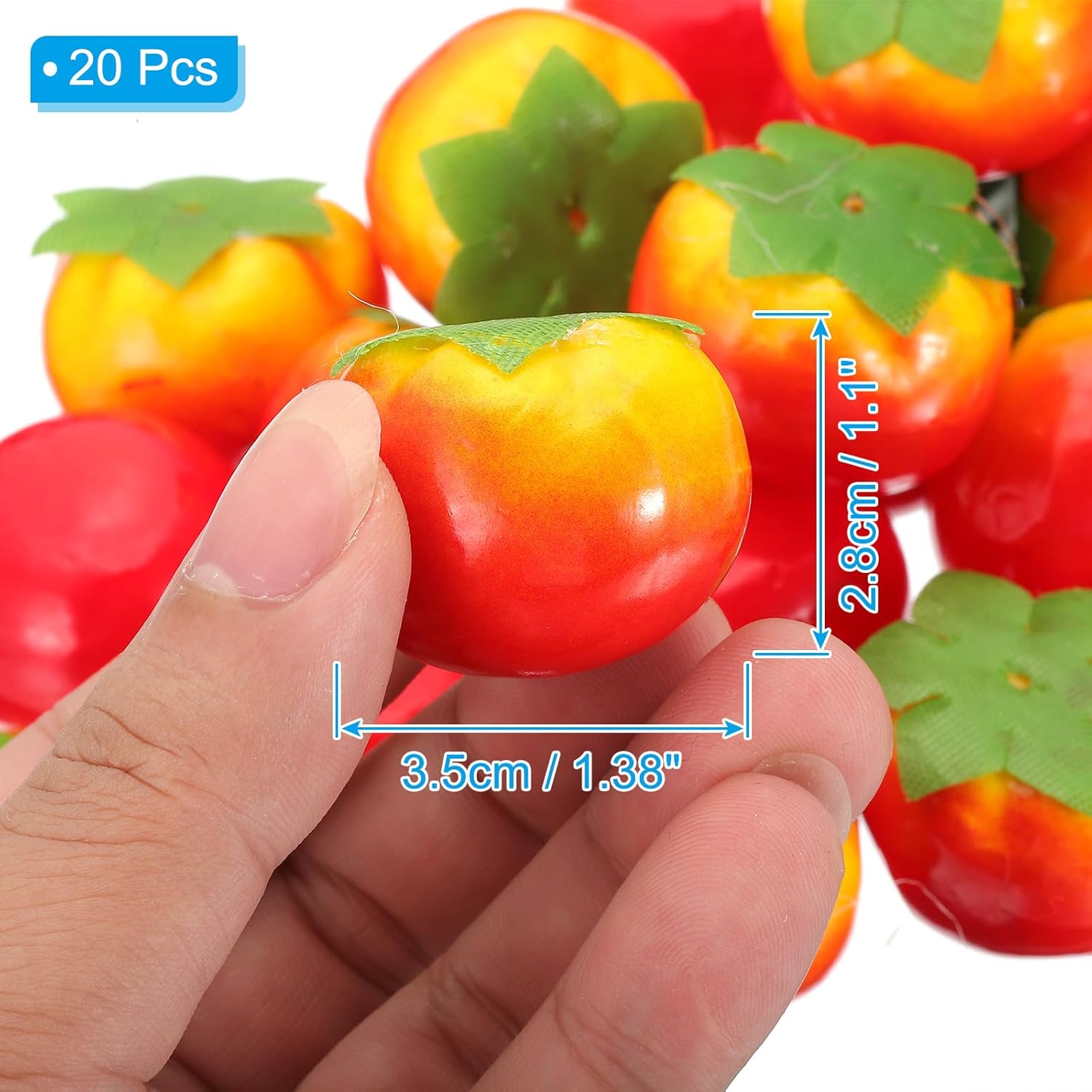 PATIKIL 20 Pcs Artificial Mini Tomato for Decoration
