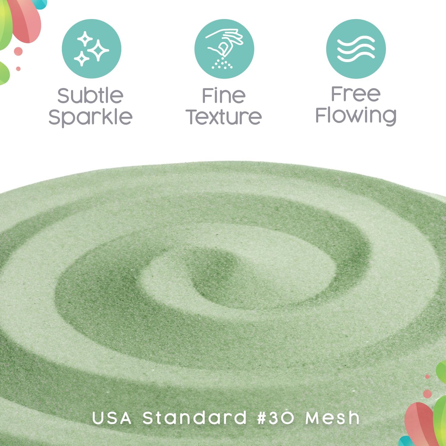 Sandsational Sparkle Mint Green Unity Sand 15 LB