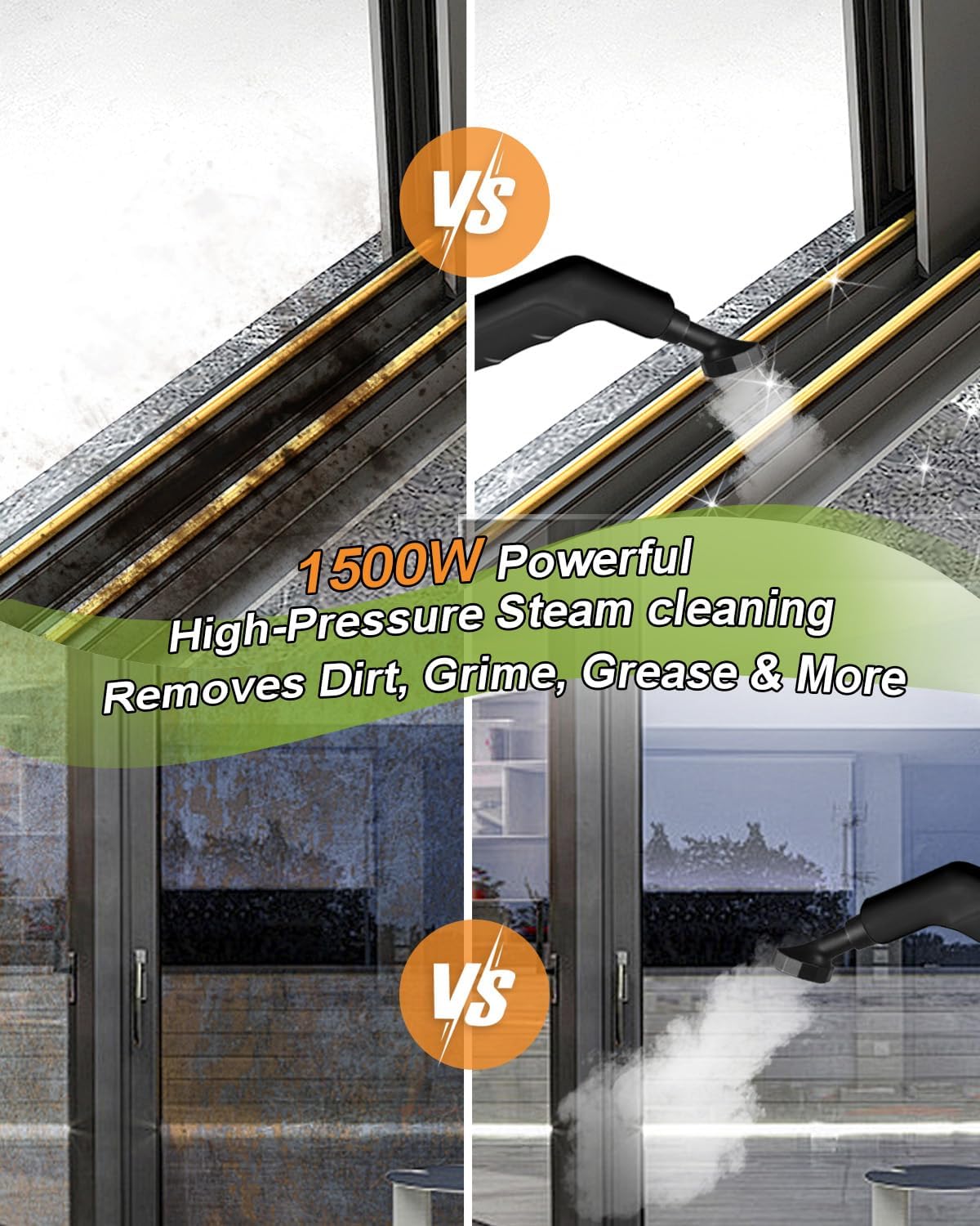 DOVERC Handheld Steam Cleaner with 45BAR Pressure