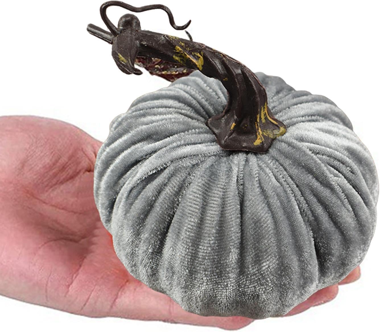 Mini Fake Pumpkins - 10cm Artificial Velvet Decorations for Fall