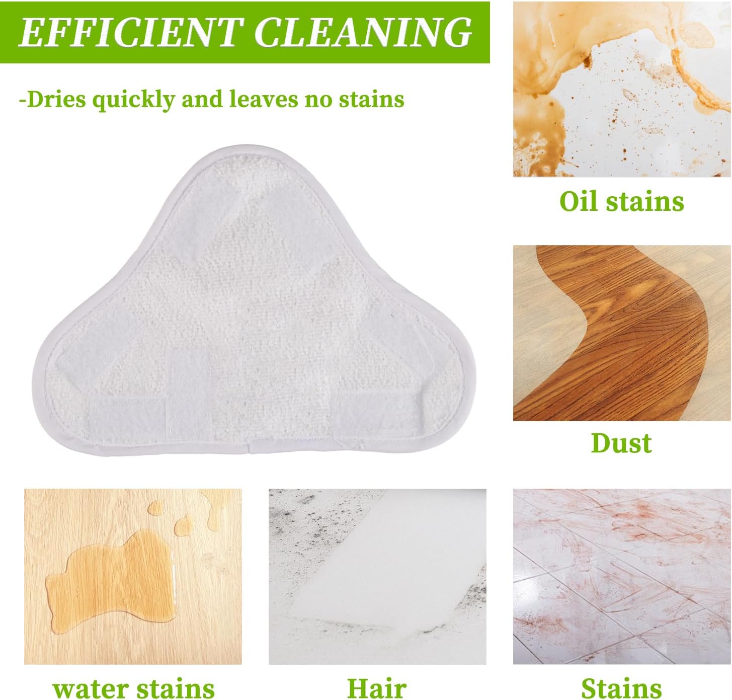 EPLZON Reusable Microfiber Steam Mop Pad 10pcs Pack