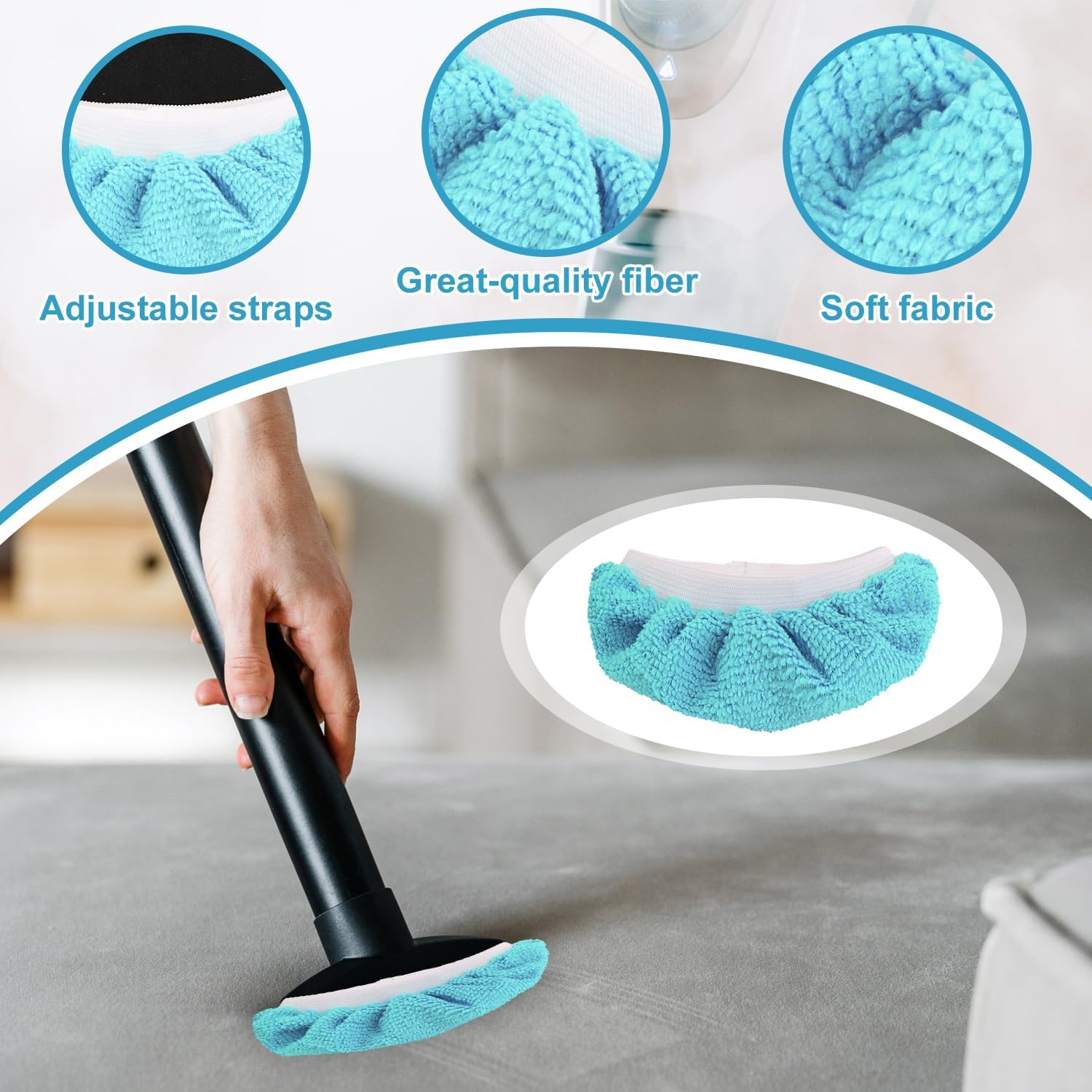 4PCS Steam Mop Pads for Handheld Steamers