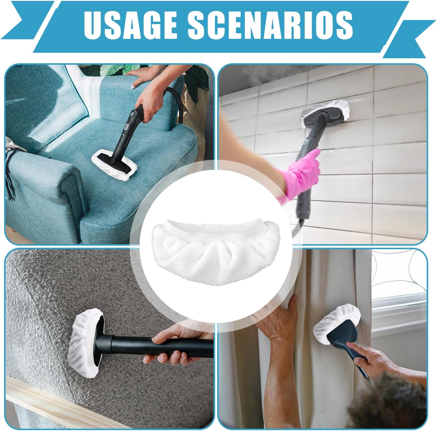 20pcs Steam Mop Pads for Bissell Dupray PurSteam Comforday