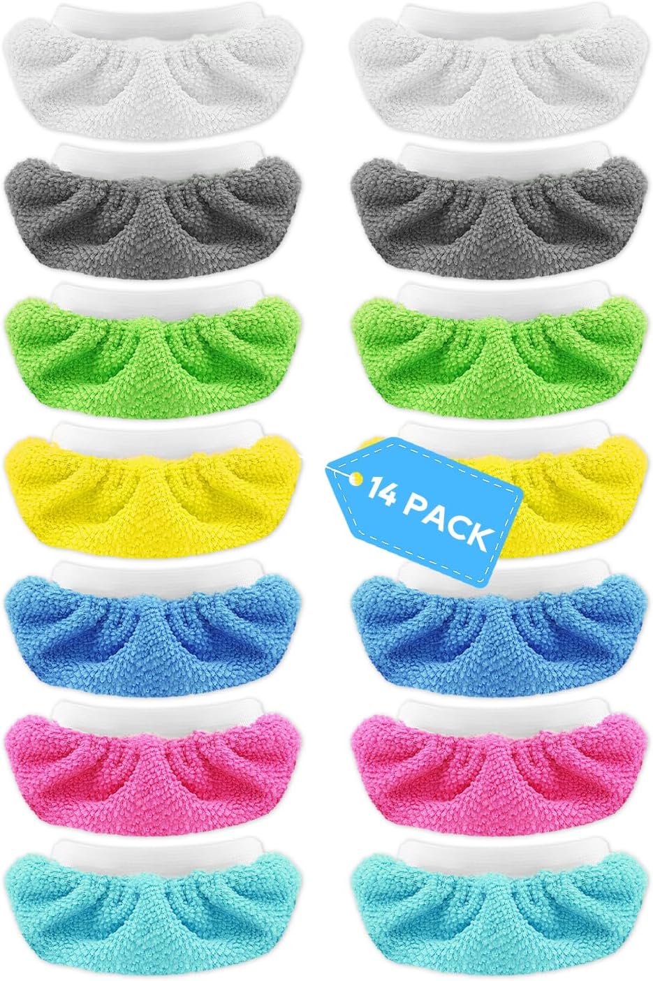 KeeTidy Universal Steam Mop Pads 14 Pack Reusable