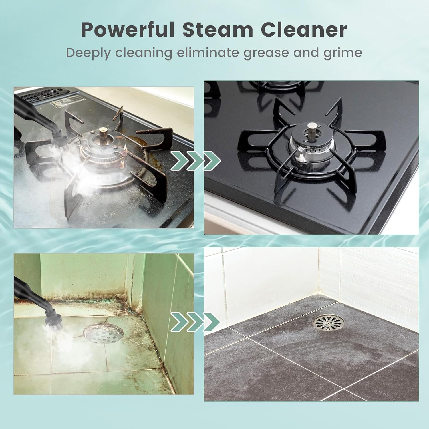 Goplus Multipurpose Handheld Steam Cleaner with 17 Accessories