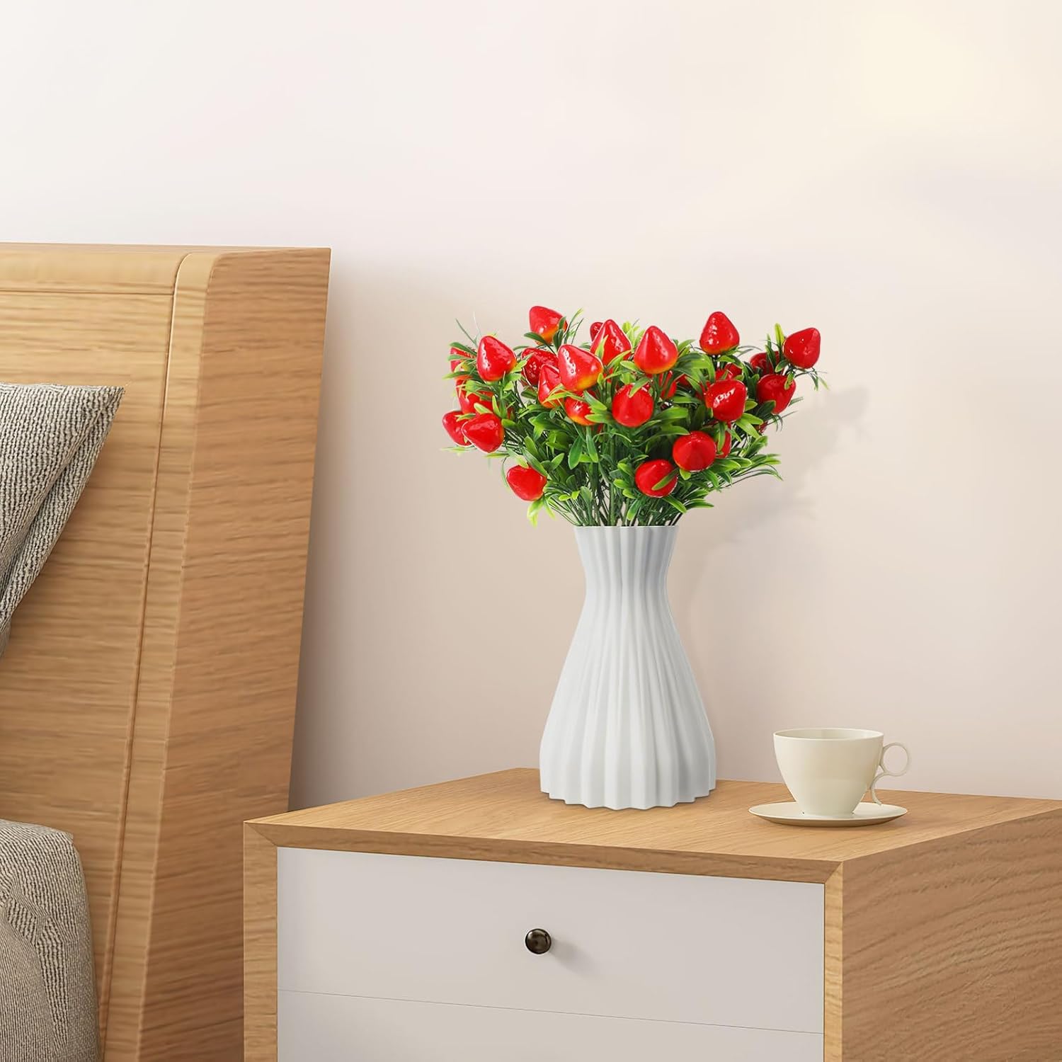 DOITOOL 6Pcs Artificial Strawberry Plants Decor