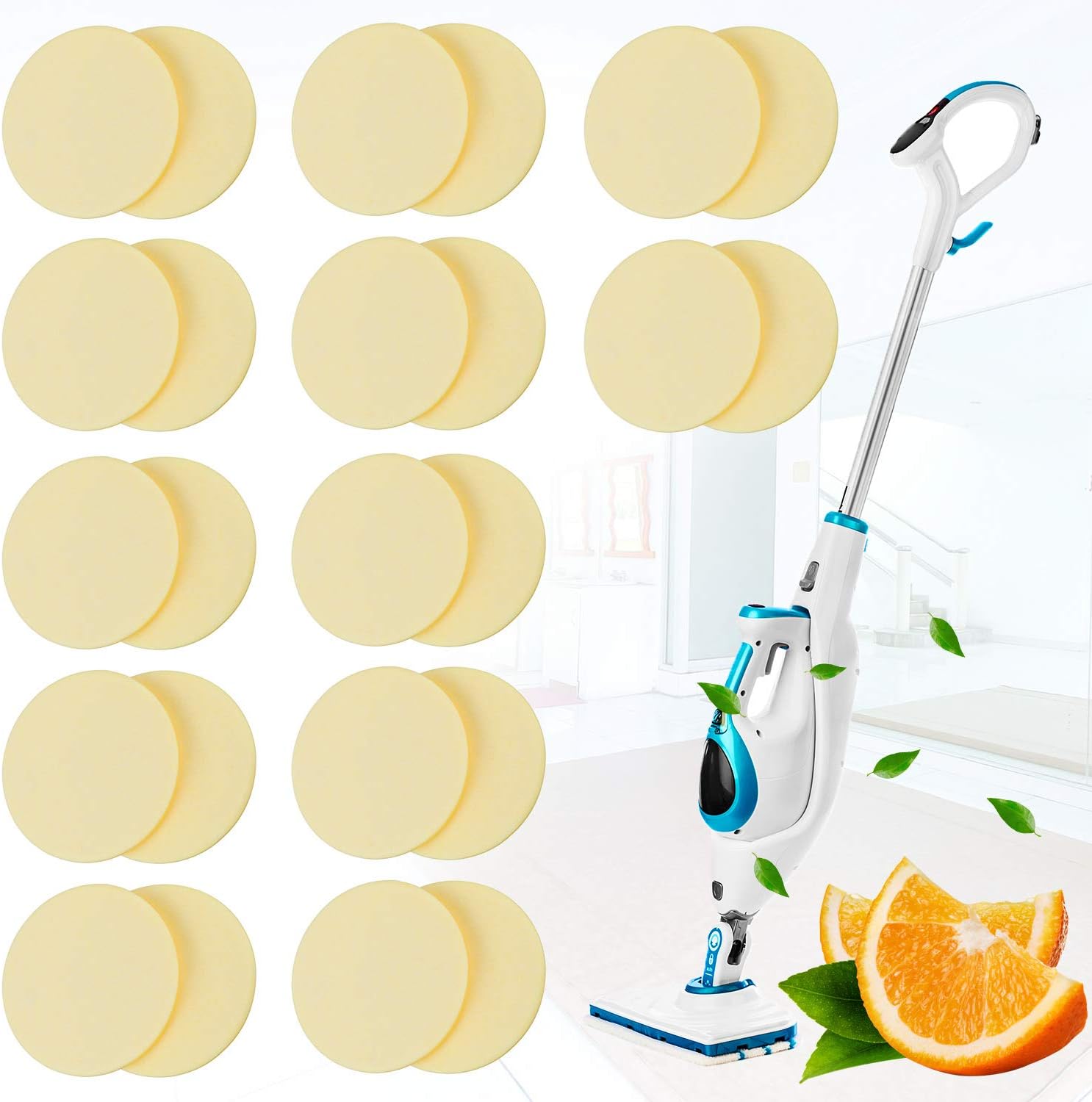Maitys 24 Pack Citrus Scent Steam Mop Pads