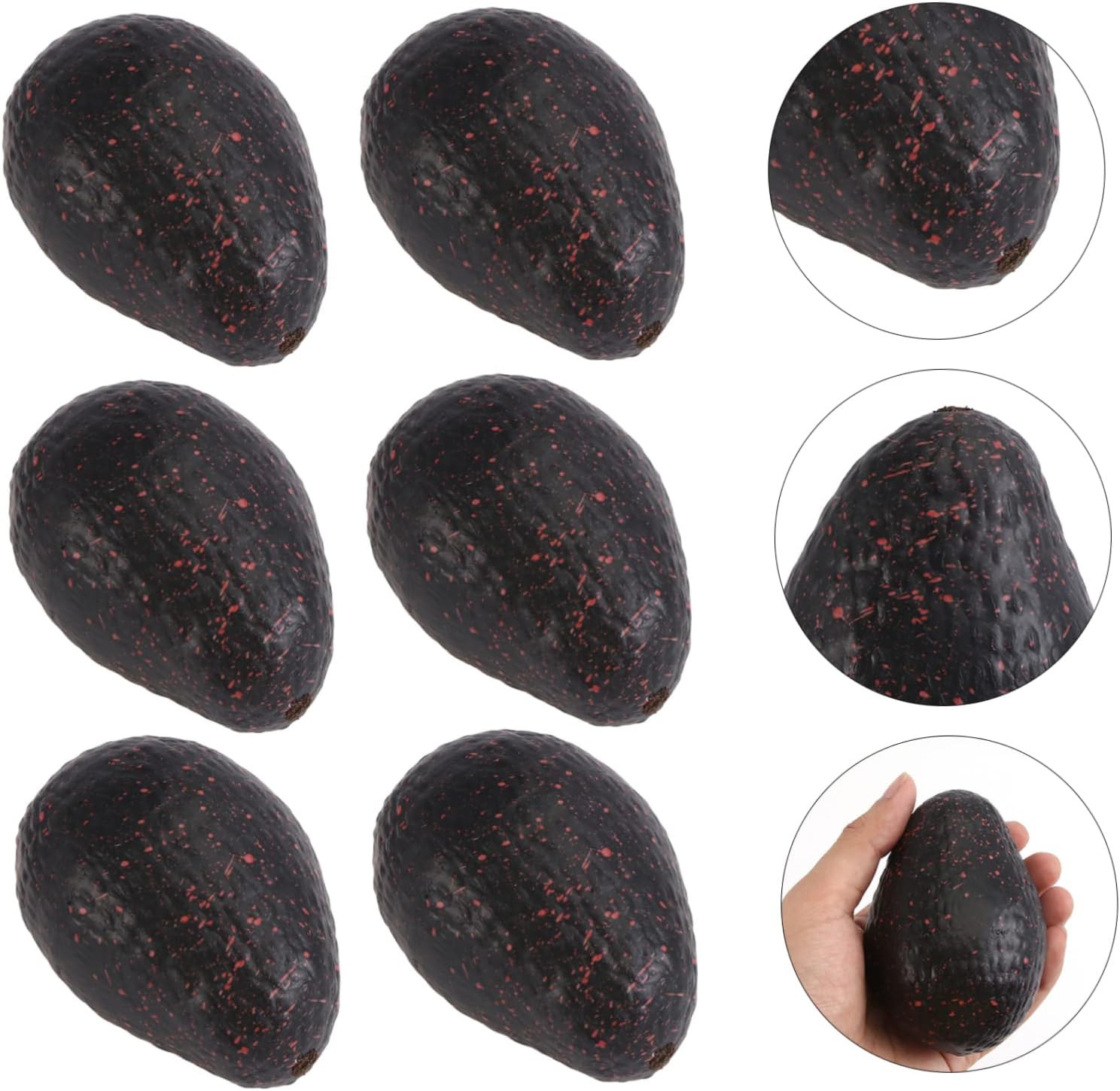 Zerodeko 6 Pcs Artificial Avocado Fruit Model